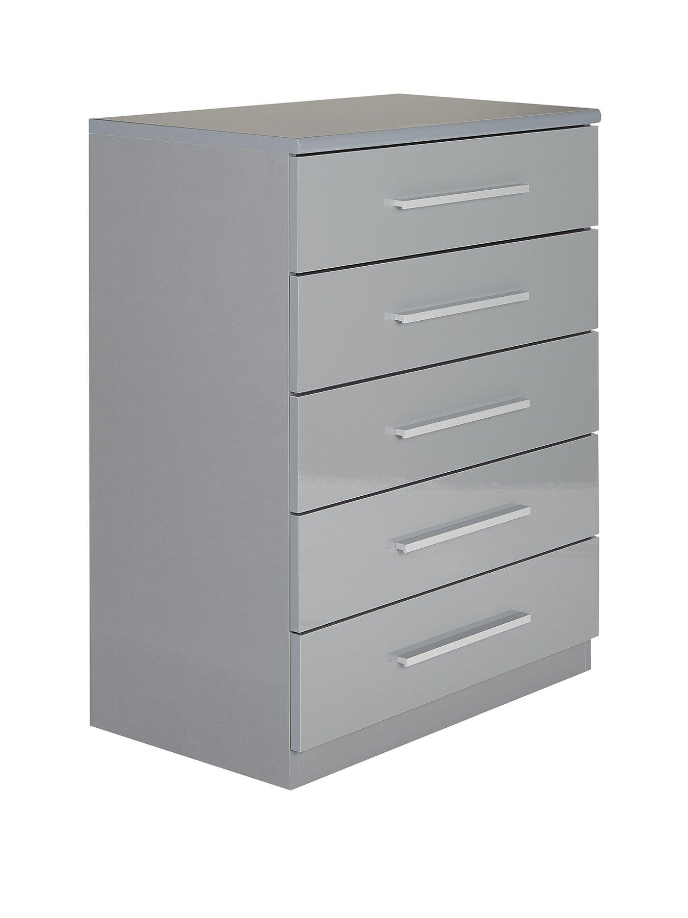 Image 3 of 7 of The Very Collection Prague Gloss 5 Drawer Chest&nbsp;- FSC&reg; Certified