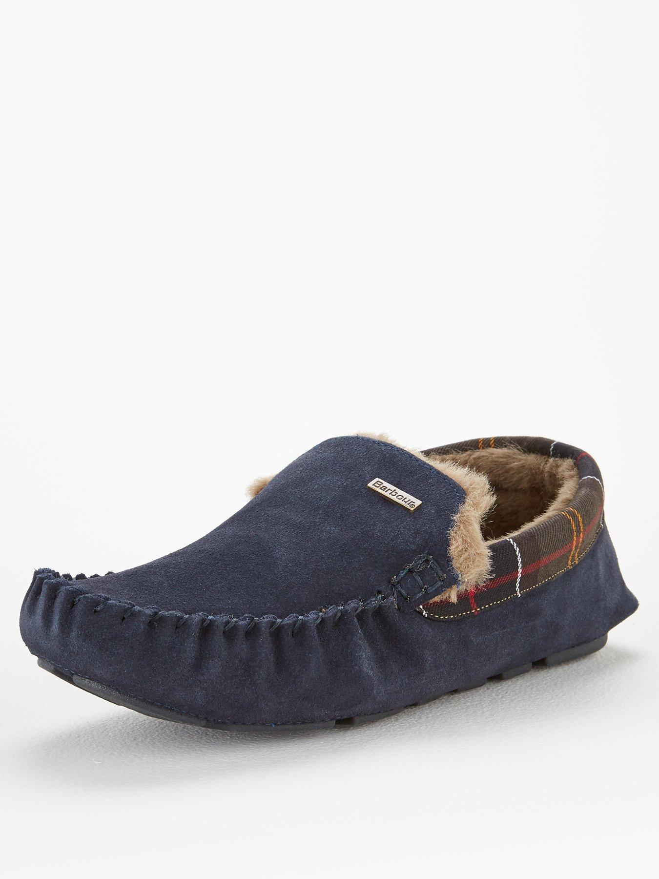 Navy store barbour slippers