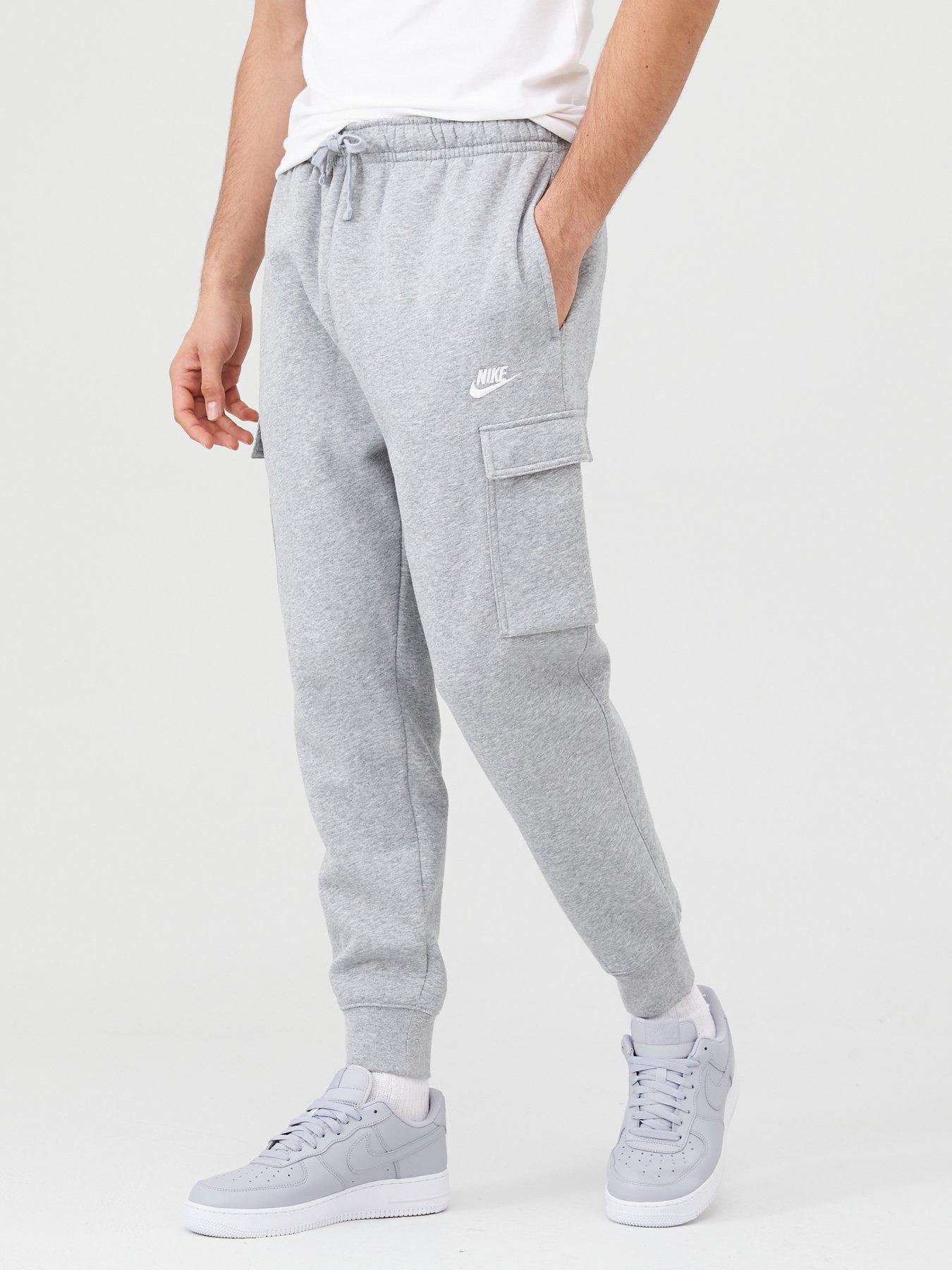 Nike club cuffed cargo joggers cheap in grey