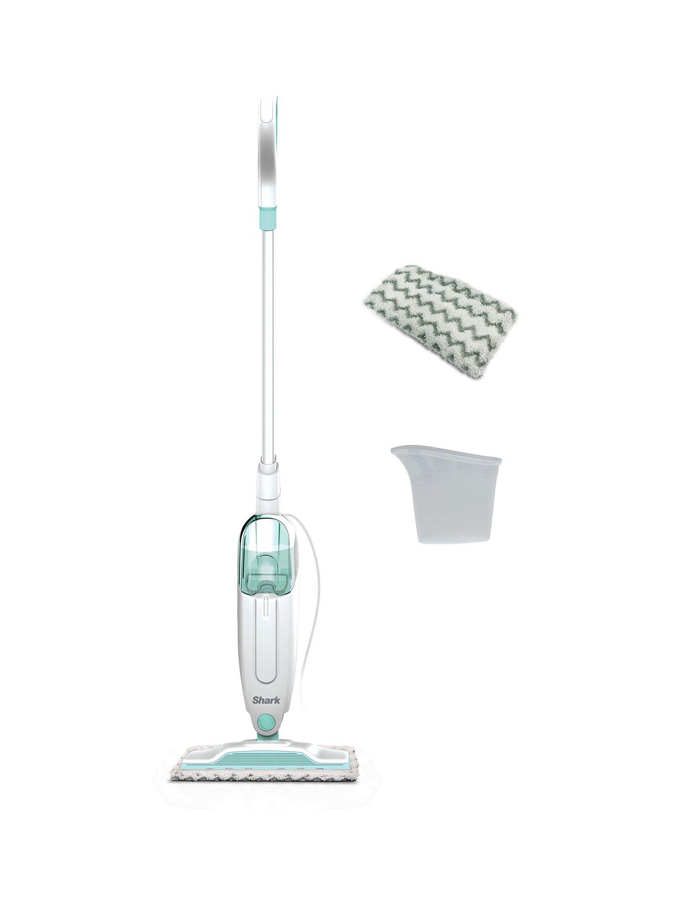 Shark Shark Pro Steam Mop S1000UK - Reusable, Machine Washable Cleaning Pads - 5.5 Metre Cord - White