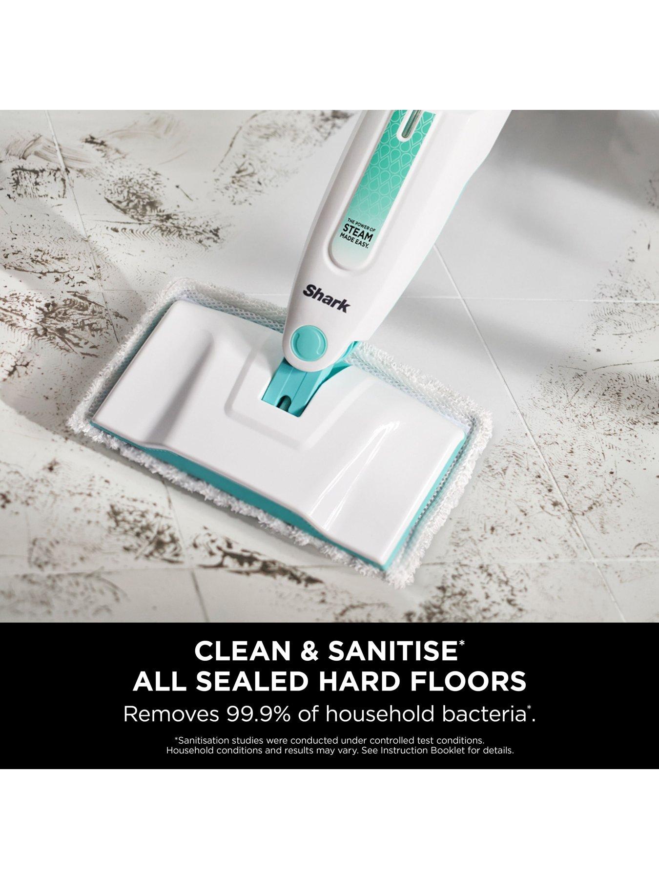 Image 2 of 7 of Shark Shark Pro Steam Mop S1000UK - Reusable, Machine Washable Cleaning Pads - 5.5 Metre Cord - White