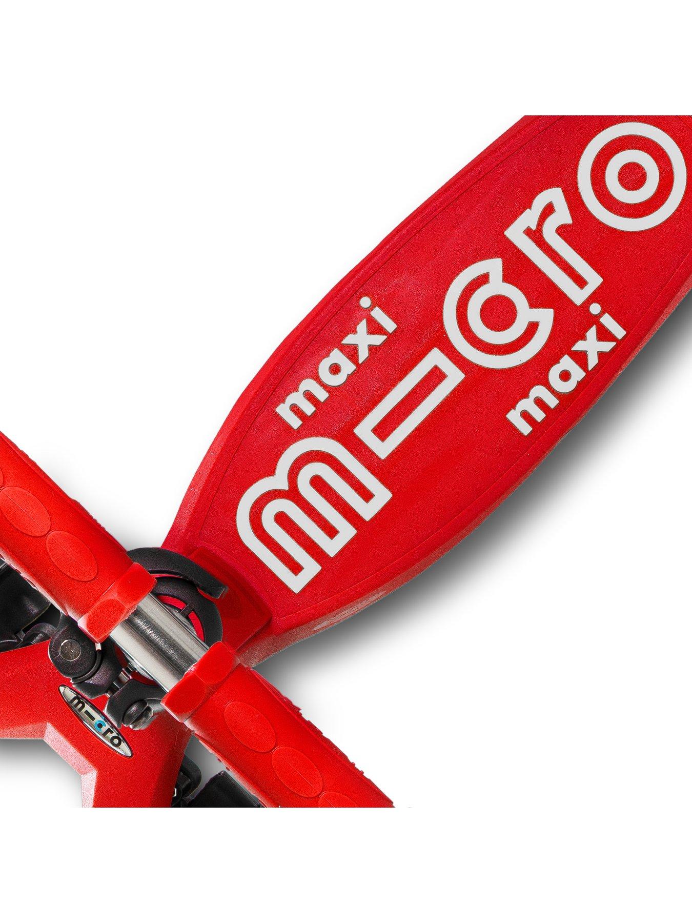 Image 4 of 6 of Micro Scooter Maxi Deluxe LED Red Scooter