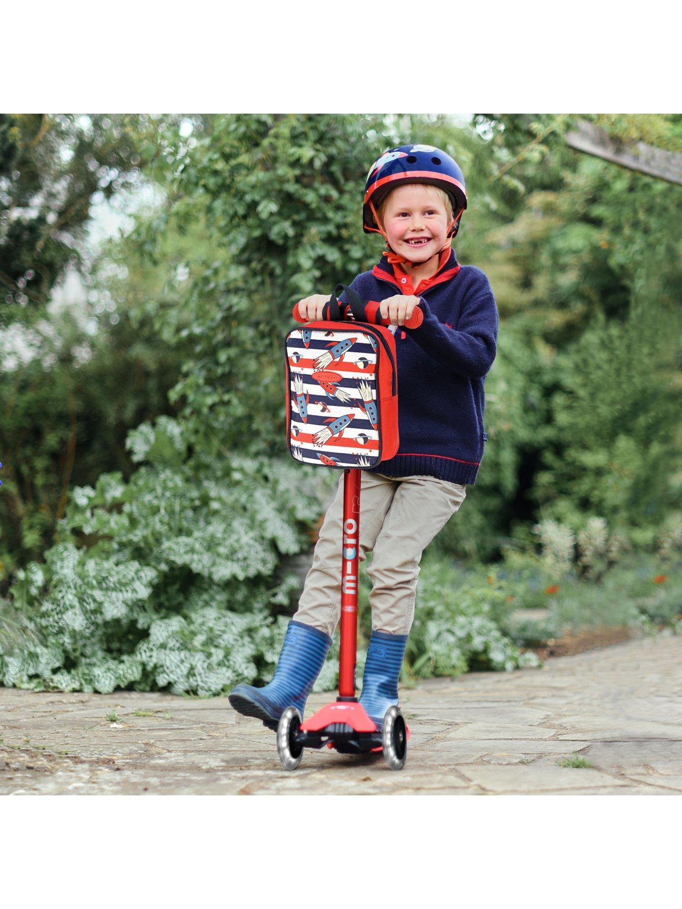 Image 6 of 6 of Micro Scooter Maxi Deluxe LED Red Scooter
