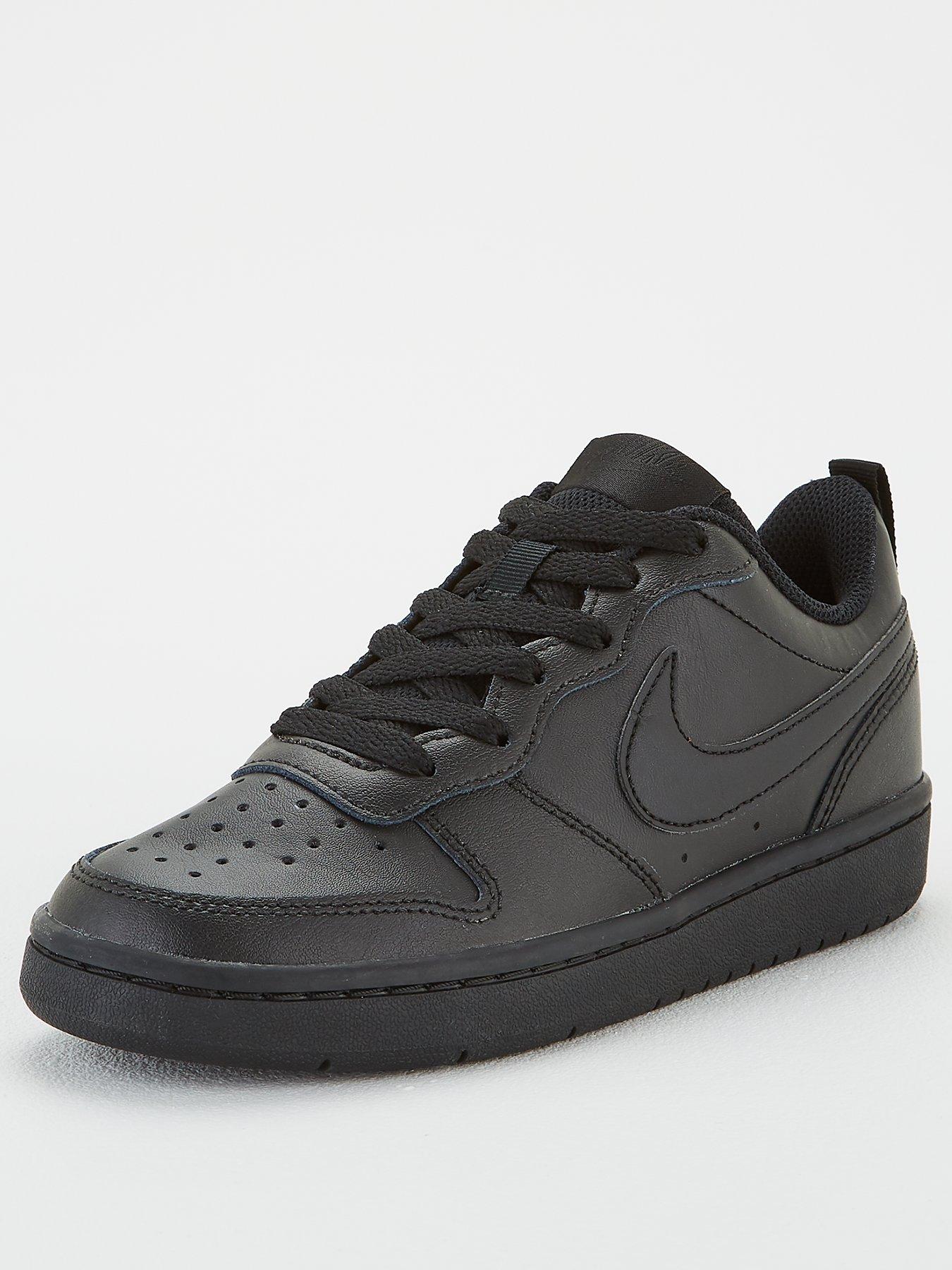 Black nike cheap trainers junior