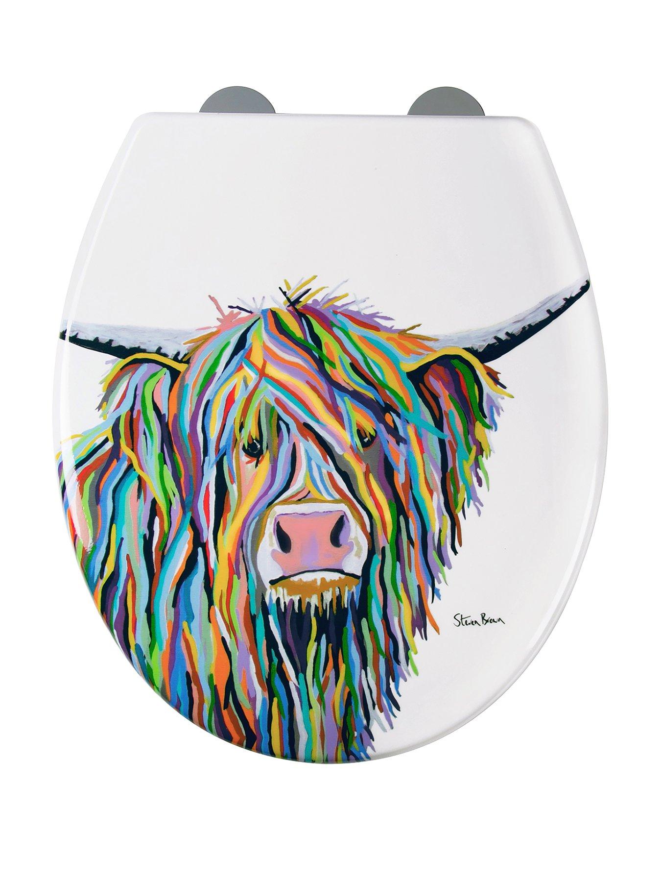 Image 1 of 6 of Croydex Steven Brown Angus McMoo Toilet Seat