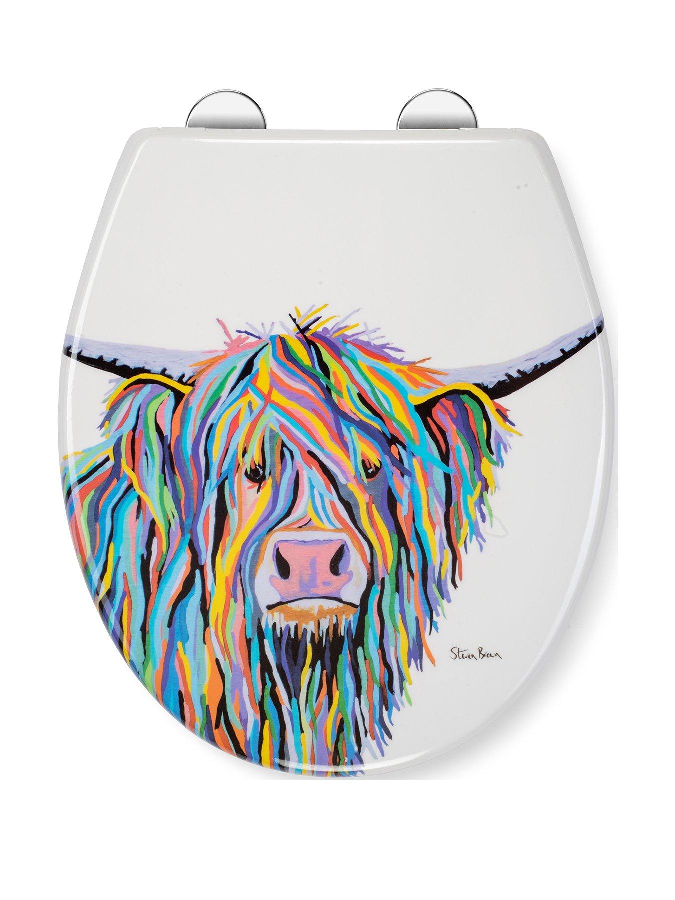 Image 2 of 6 of Croydex Steven Brown Angus McMoo Toilet Seat