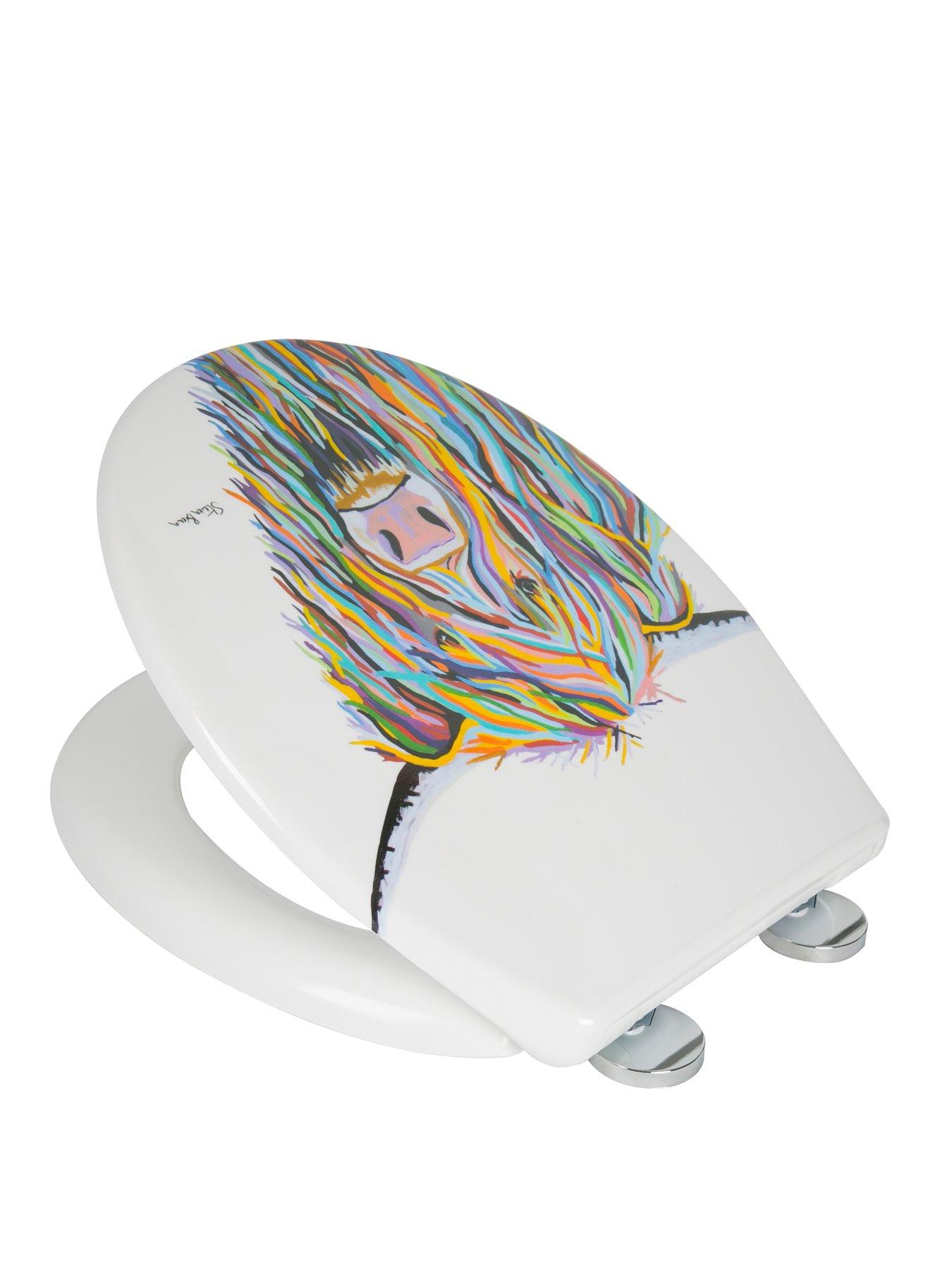 Image 4 of 6 of Croydex Steven Brown Angus McMoo Toilet Seat
