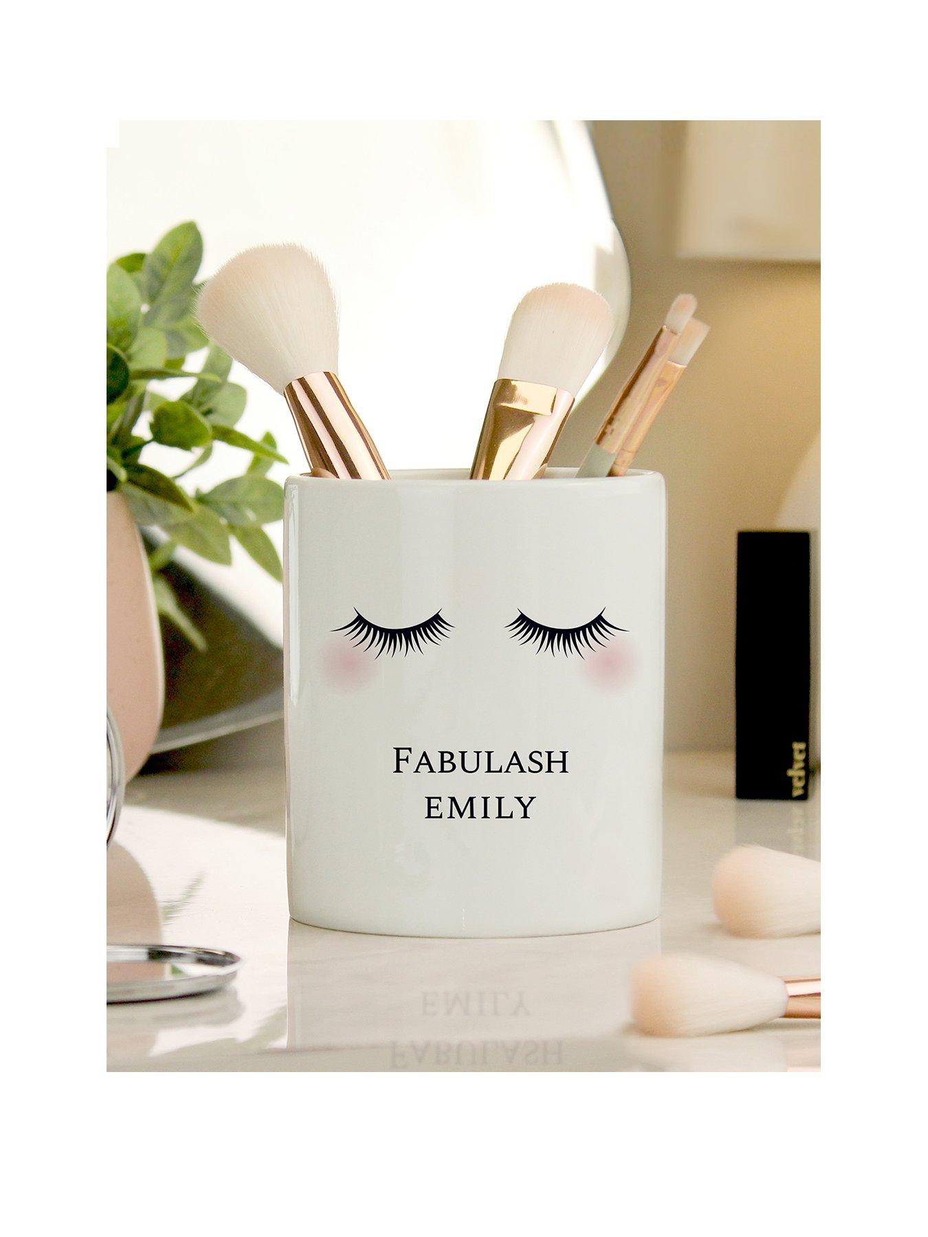 The Personalised Memento Company Personalised Eyelashes Ceramic Storage Pot