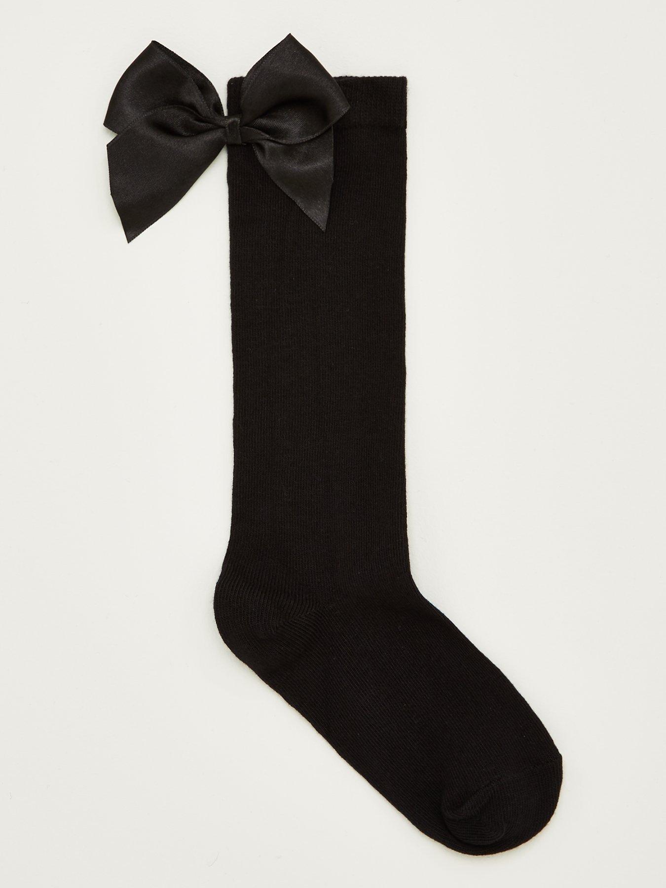 v-by-very-girls-2-pack-big-bow-knee-high-socks-blackback