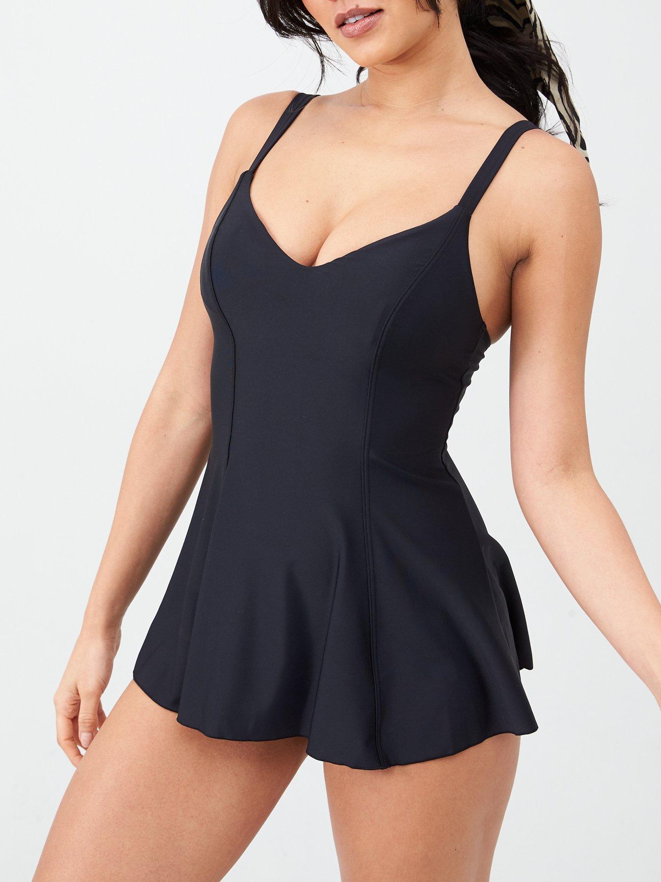 Image 1 of 3 of V by Very Swim&nbsp;Dress - Black
