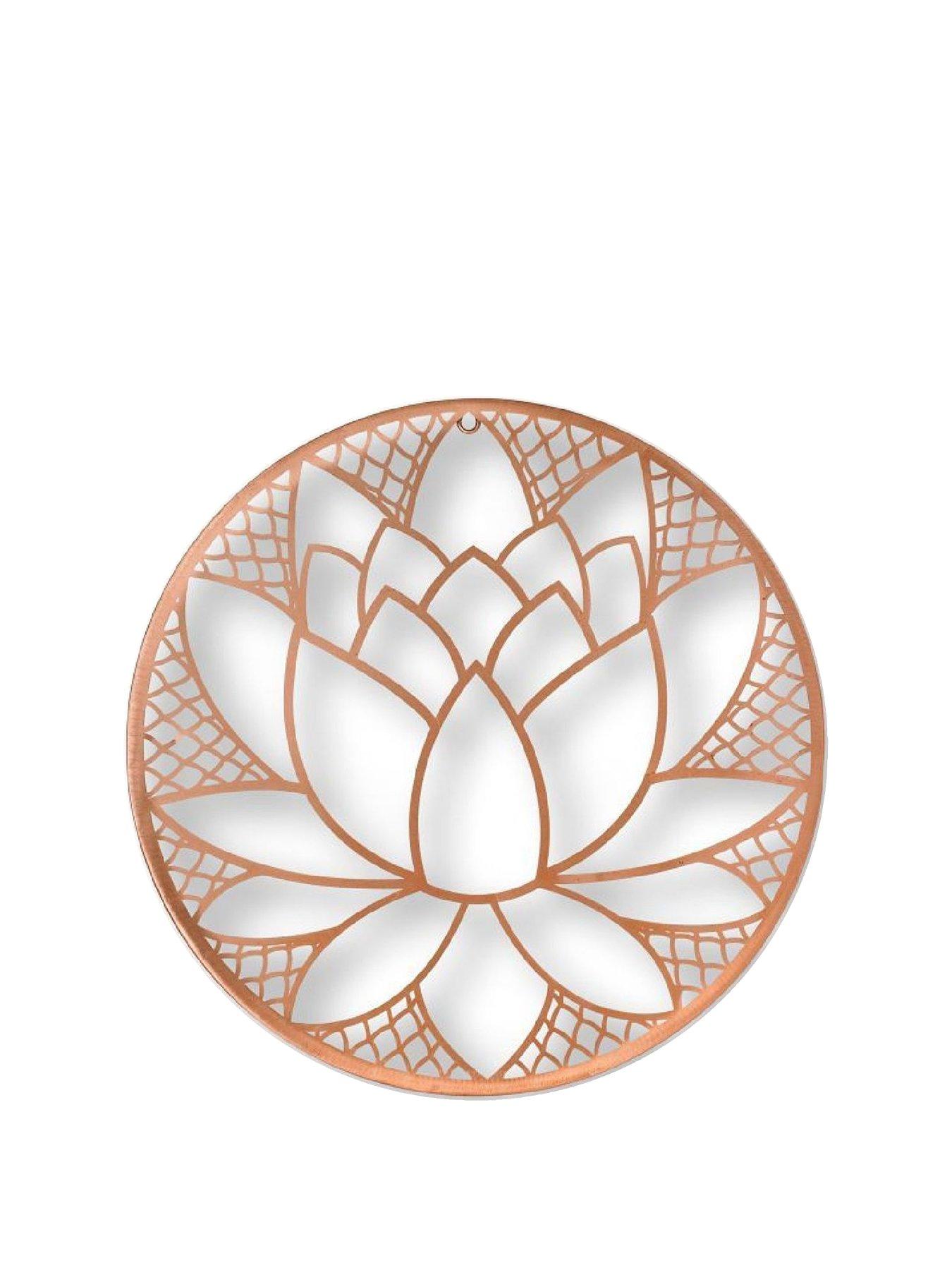 Image 1 of 2 of Art For The Home Lotus Blossom Metal Wall Art