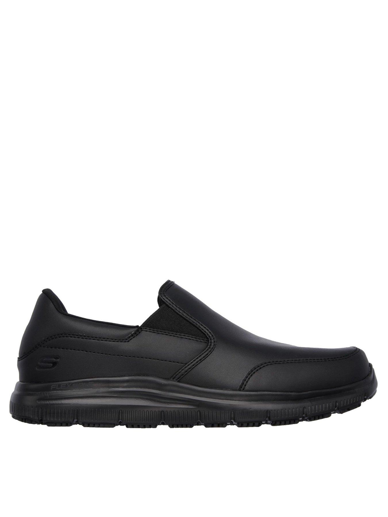 Image 3 of 5 of Skechers Work Slip Resistant Bronwood Slip-On Trainers - Black