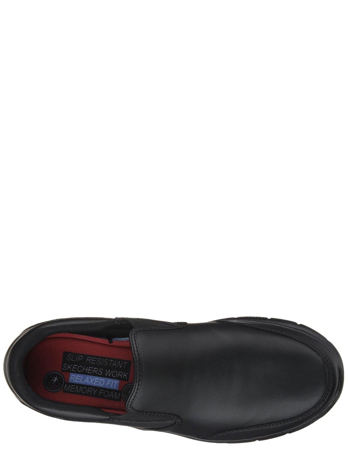 Image 4 of 5 of Skechers Work Slip Resistant Bronwood Slip-On Trainers - Black