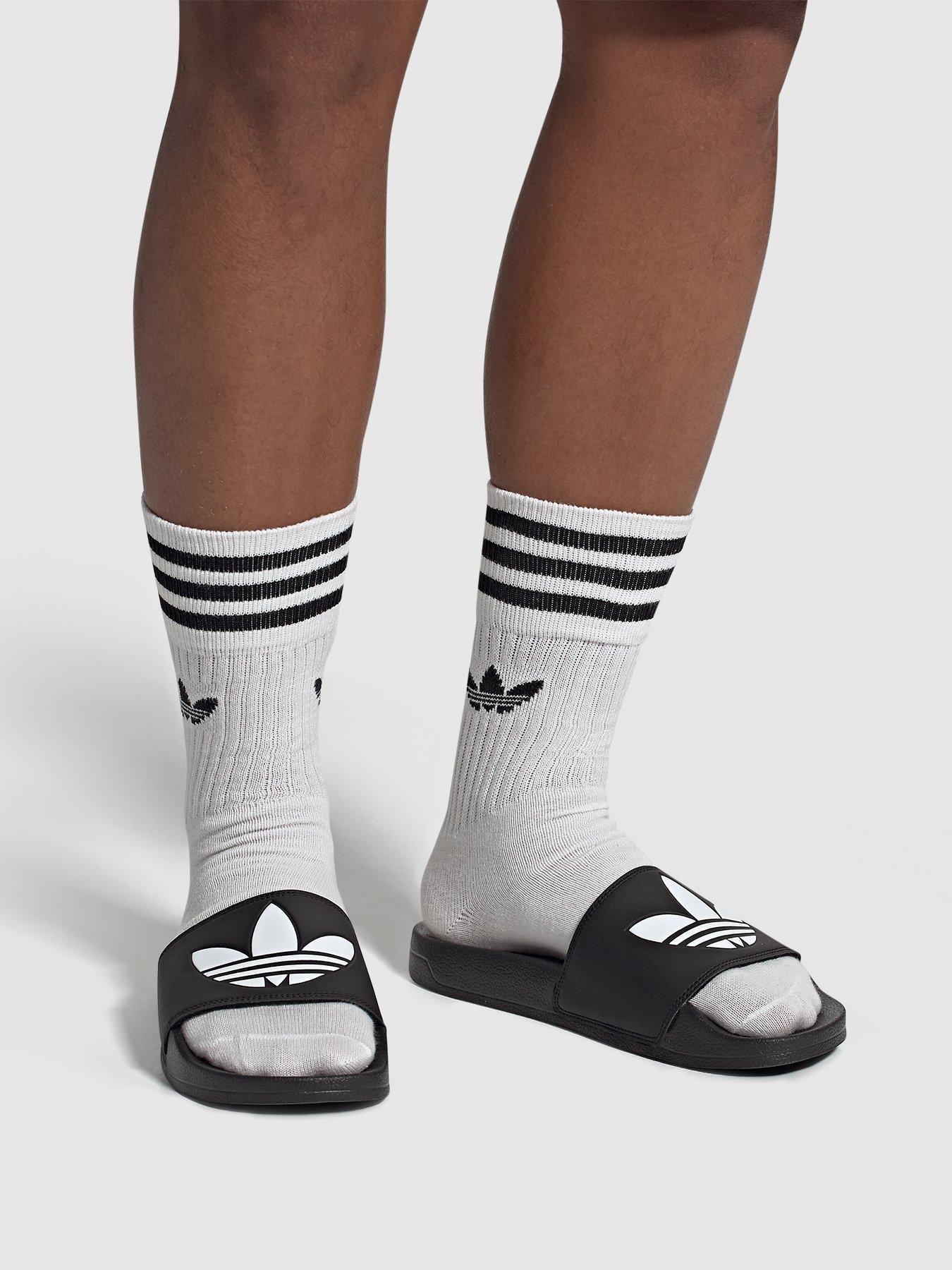 Image 6 of 6 of adidas Originals Unisex Adilette Lite Sliders - Black