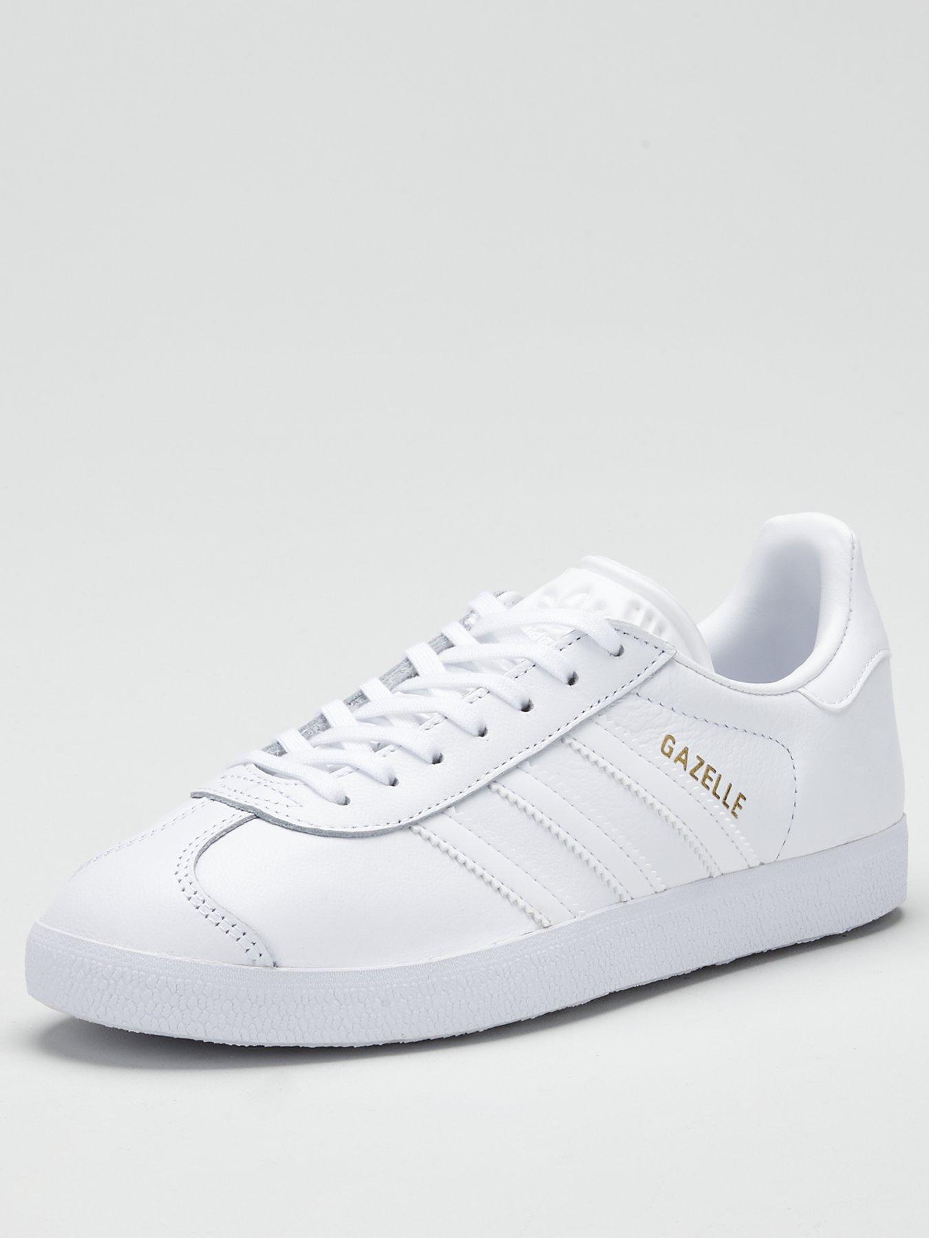 Adidas gazelle white gold on sale