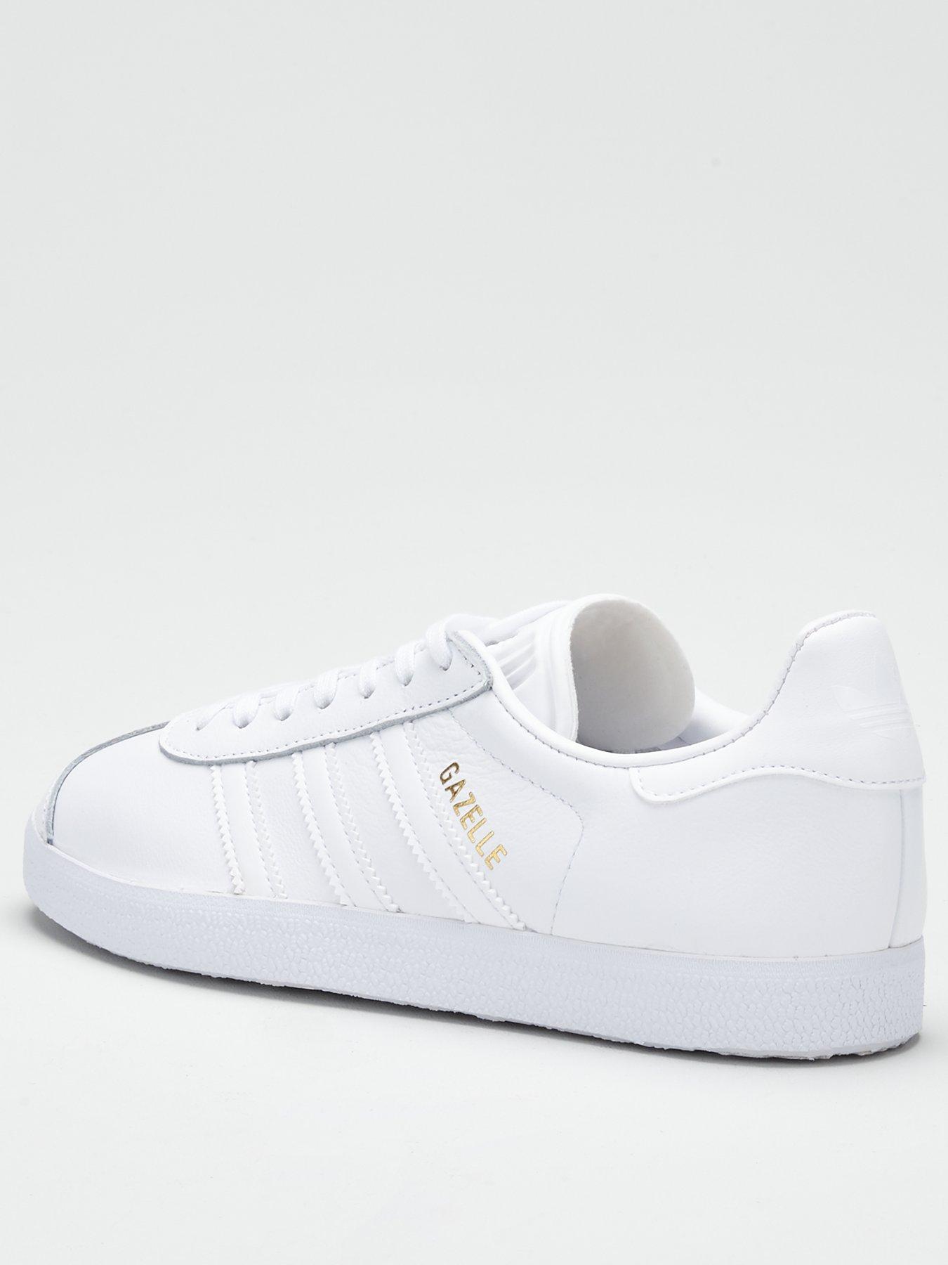 Adidas gazelle mens white best sale