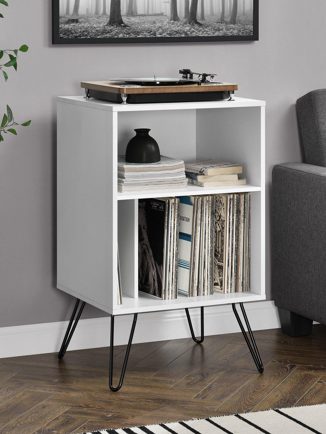 Image 1 of 4 of Novogratz Harmony Turntable Stand - White