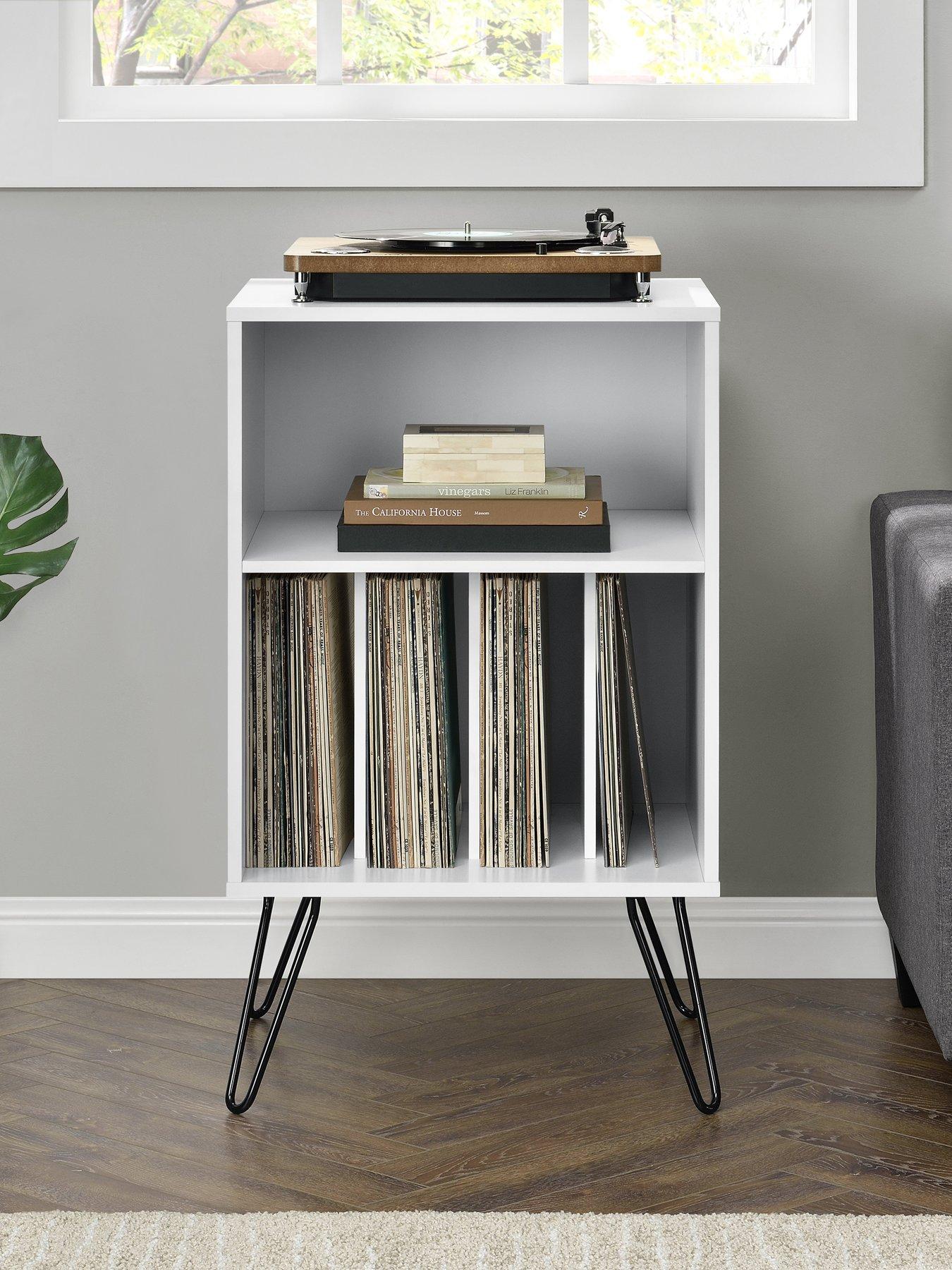 Image 4 of 4 of Novogratz Harmony Turntable Stand - White