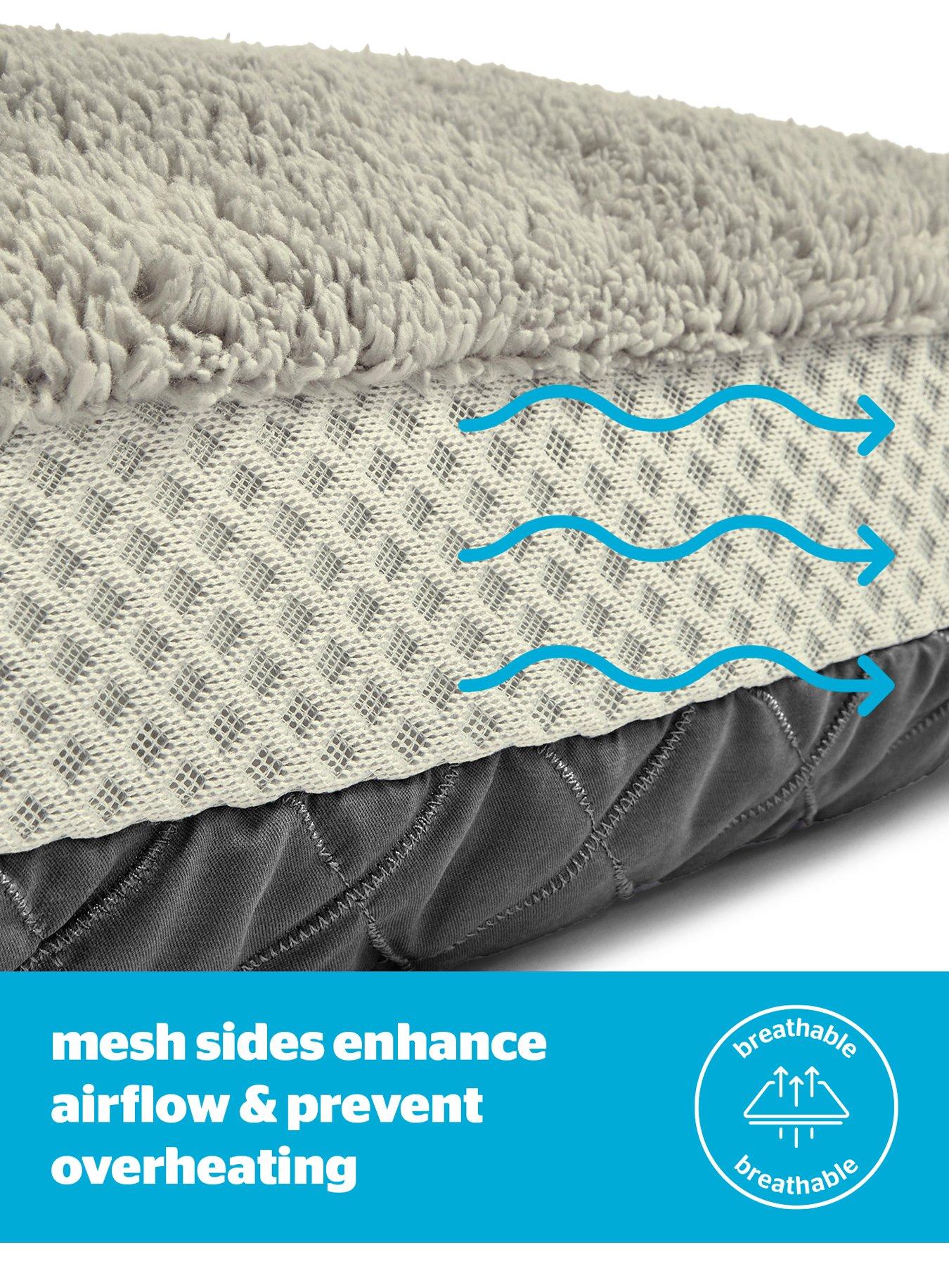 Image 2 of 5 of Silentnight Airmax Dual Season Pet Bed - Grey