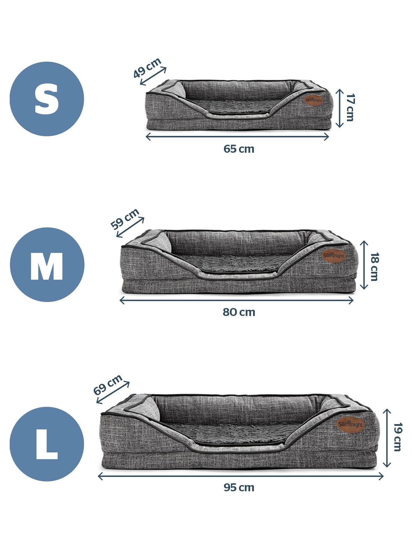 silentnight-orthopaedic-mattress-pet-bed-greydetail