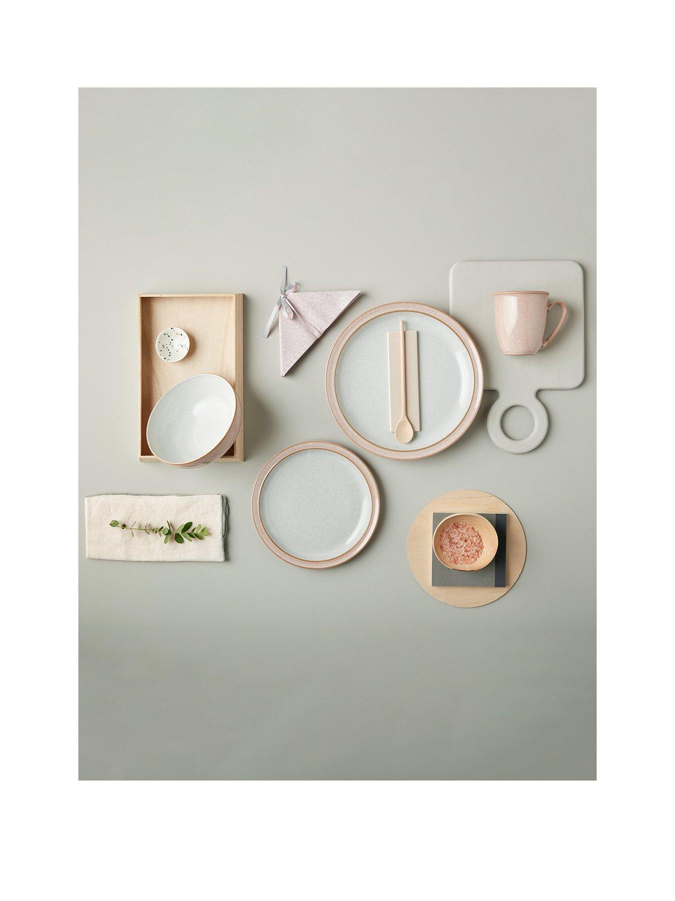 Denby Elements 12-Piece Dinner Service Set – Sorbet Pink