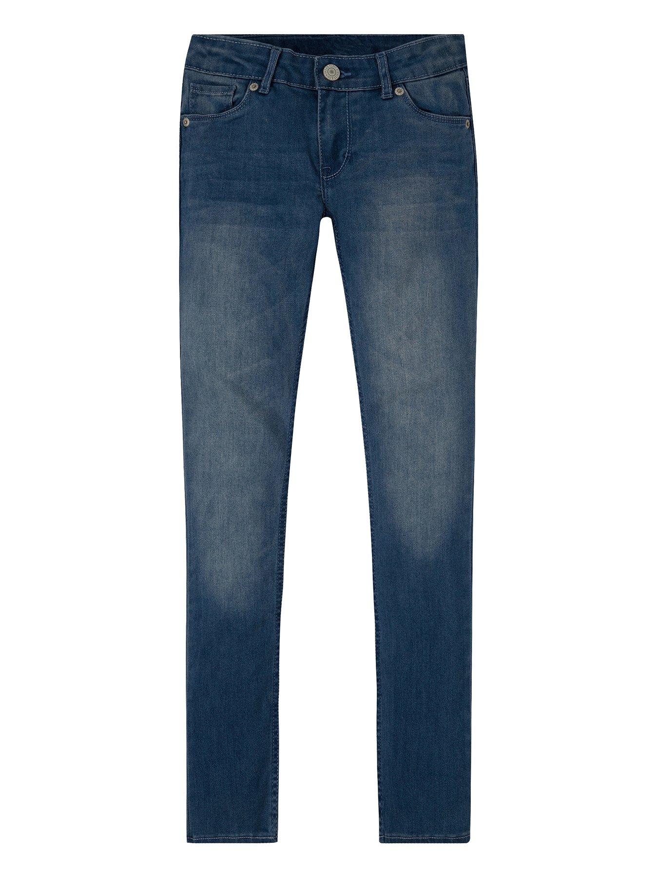 Image 1 of 2 of Levi's Girls 711 Skinny Jeans - Mid Wash