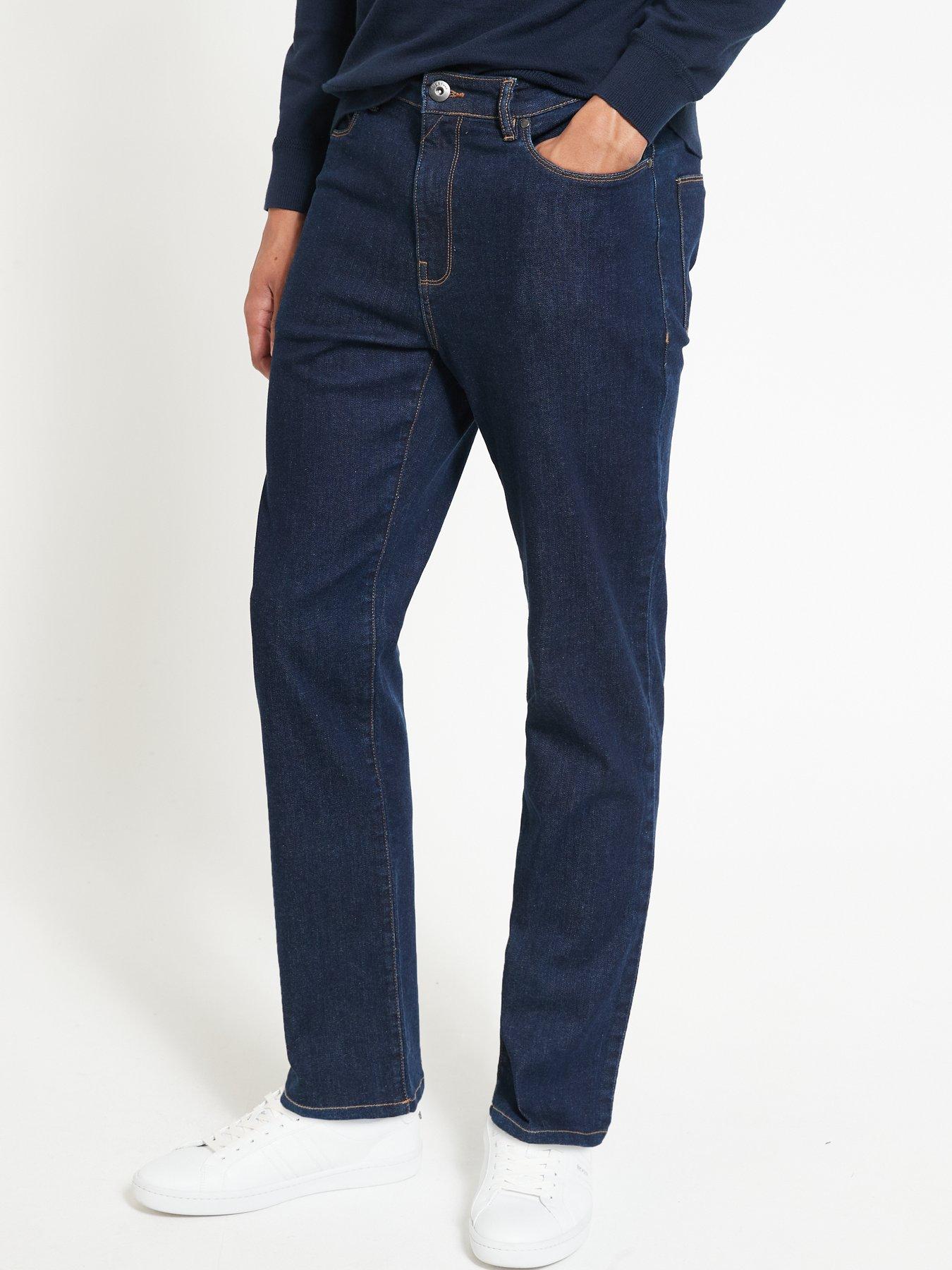 Image 1 of 4 of Everyday Straight Jeans with Stretch&nbsp;- Raw Wash