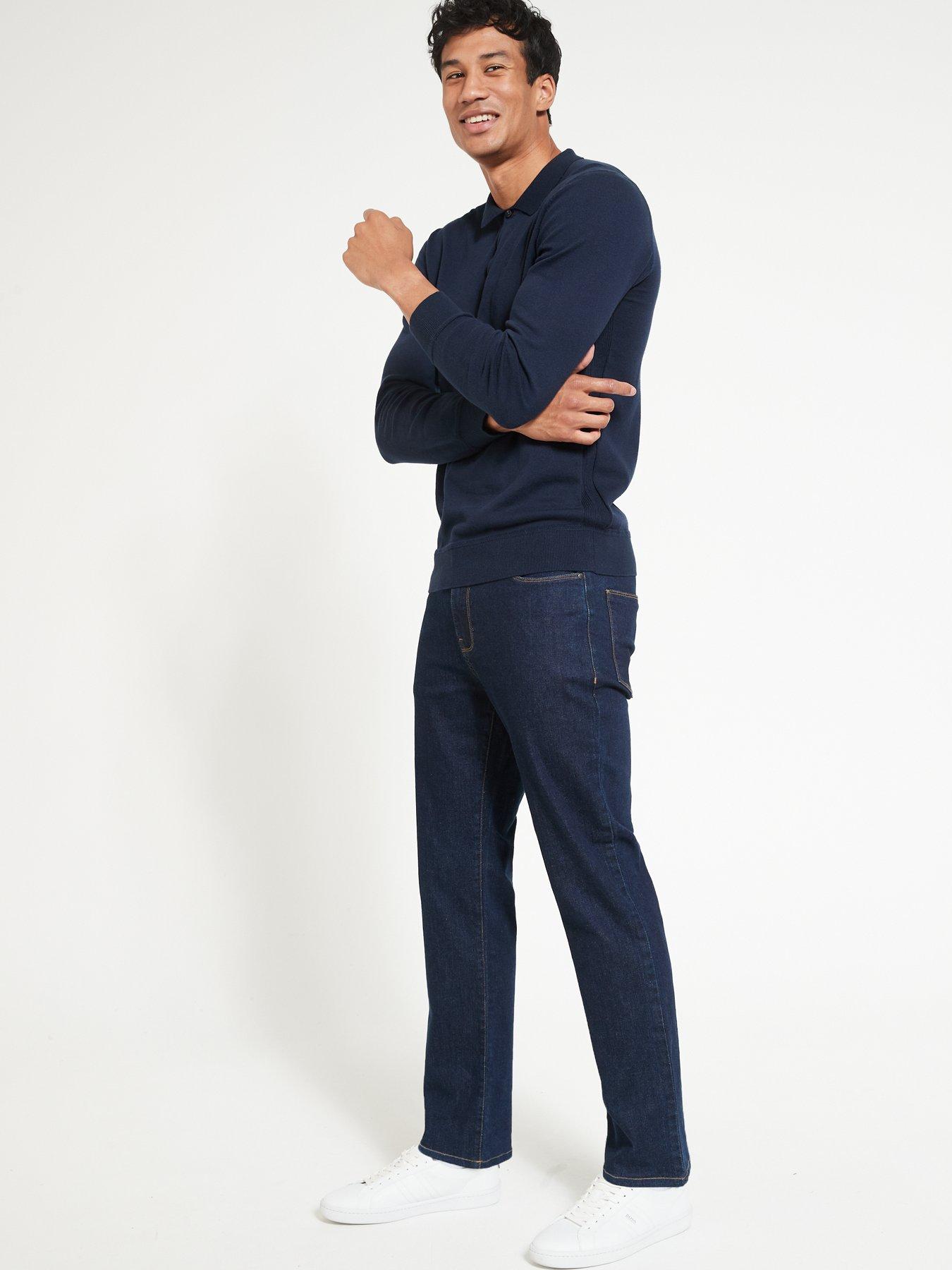 Image 3 of 4 of Everyday Straight Jeans with Stretch&nbsp;- Raw Wash