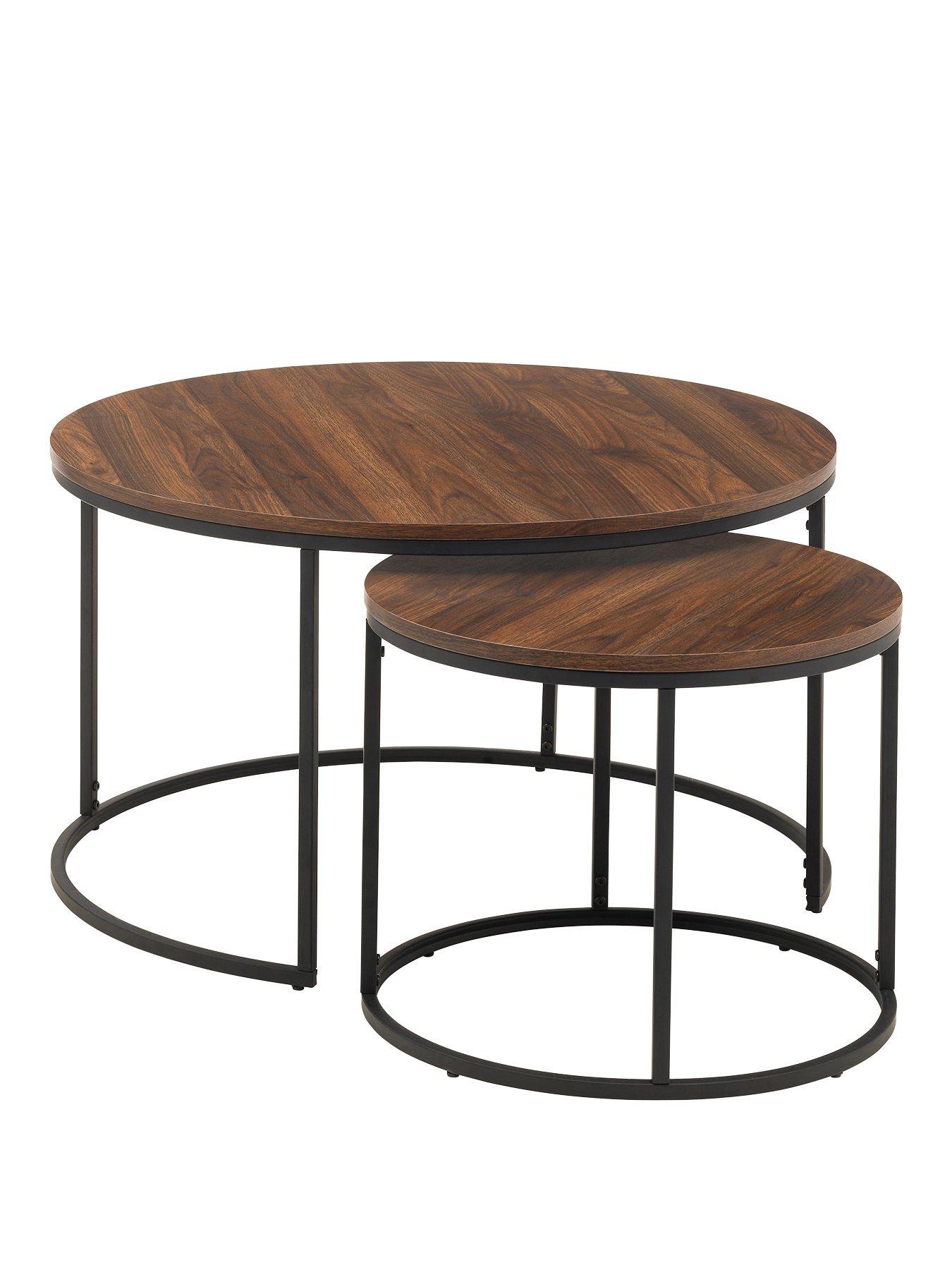 Image 2 of 4 of Julian Bowen Bellini Round Nest of 2 Tables