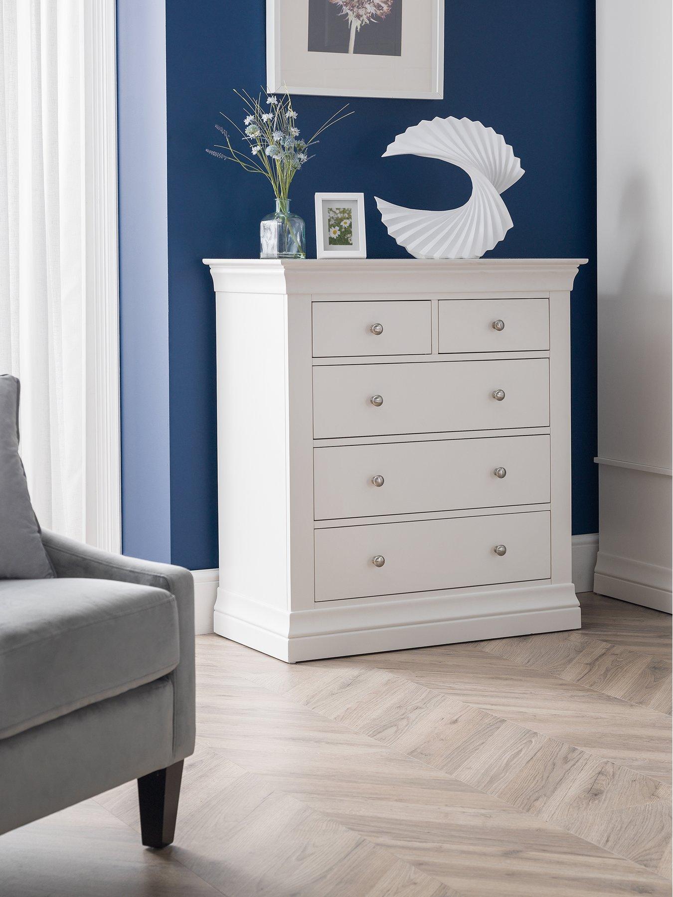 Image 1 of 6 of Julian Bowen Clermont Ready Assembled&nbsp;3 + 2 Drawer Chest