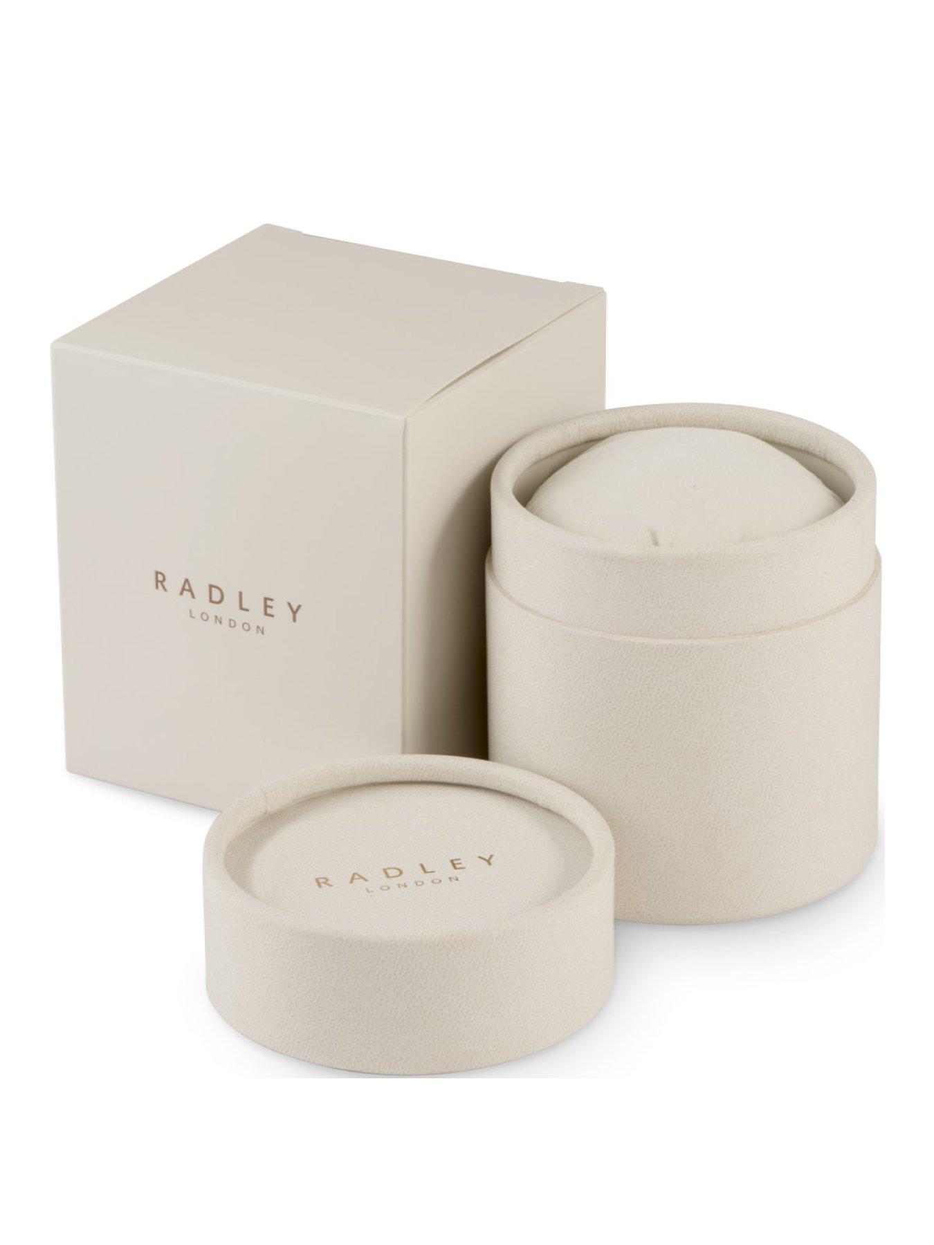 Image 2 of 2 of Radley RY4347 Silver Floral and Rose Gold Detail Dog Charm Dial Stainless Steel Mesh Strap Ladies Watch