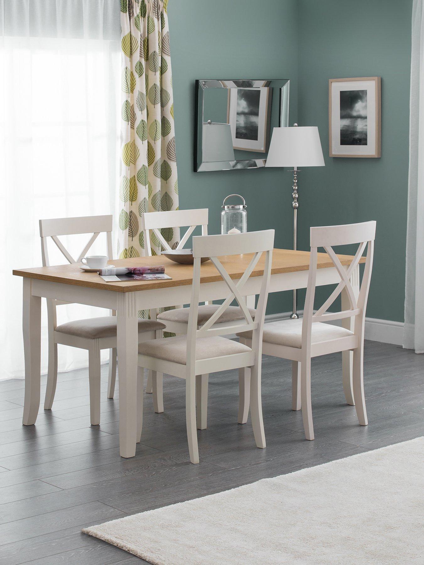 julian-bowen-davenport-150cm-dining-table-and-4-chairs