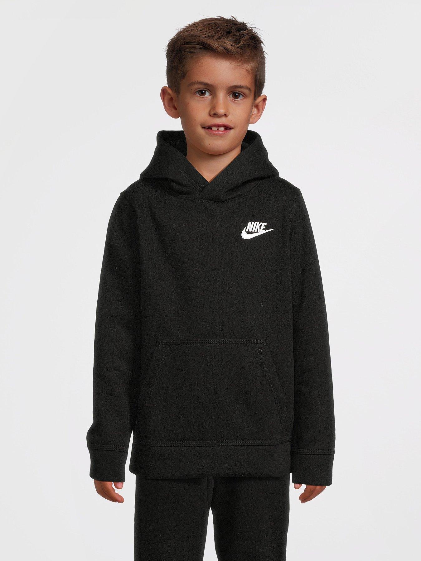 Kids Boys Club Overhead Hoody Black