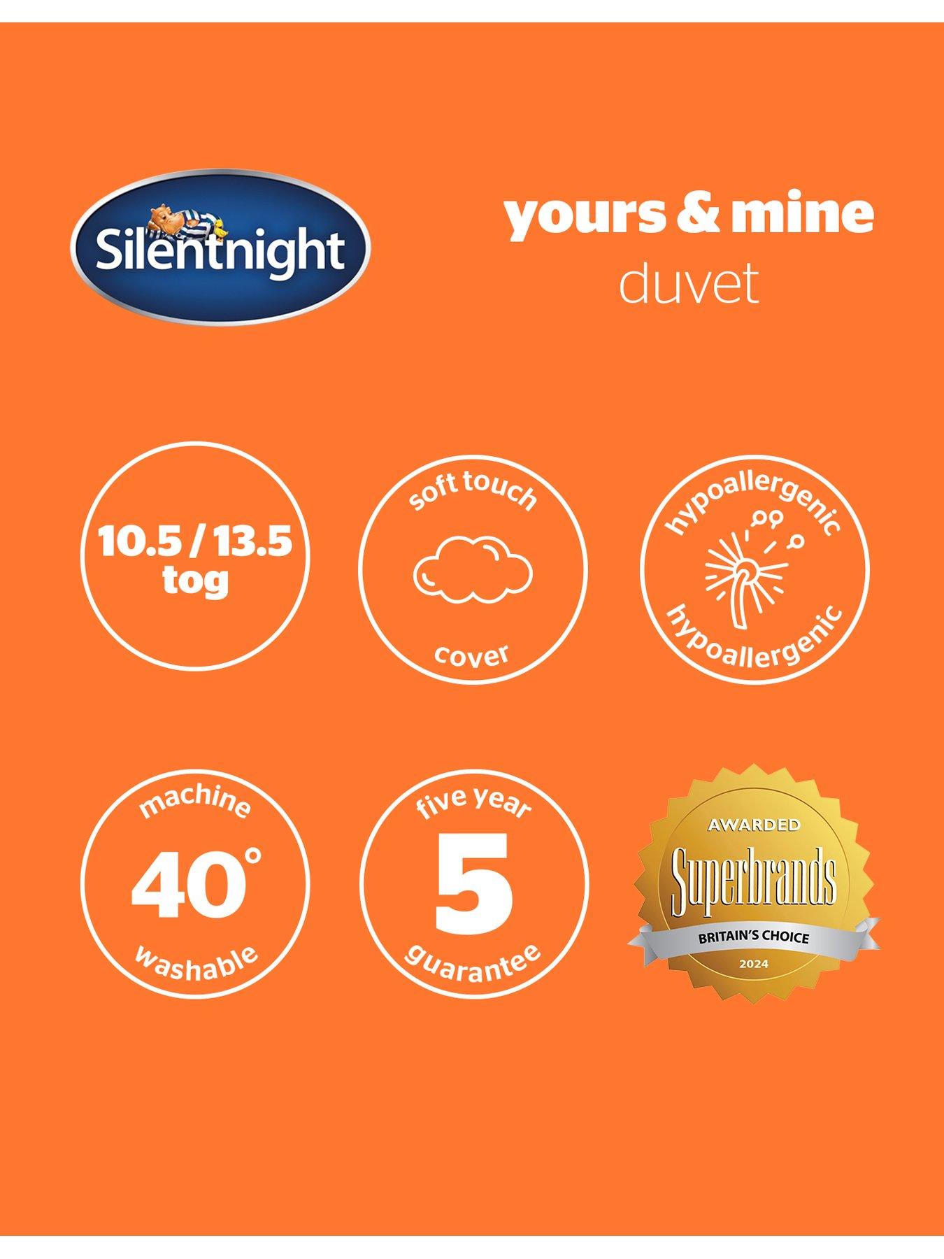 Image 7 of 7 of Silentnight Yours and Mine 10.5/13.5 Tog Duvet
