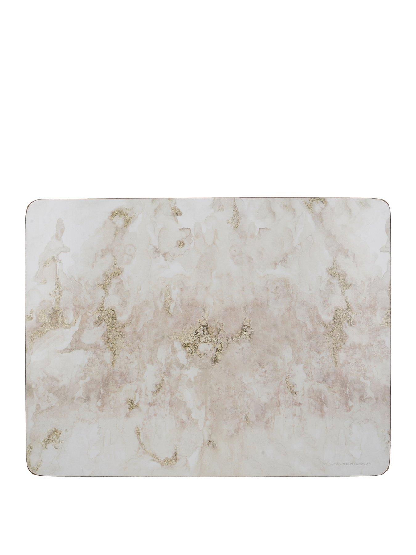 undefined Grey Marble Placemats – Set of 6