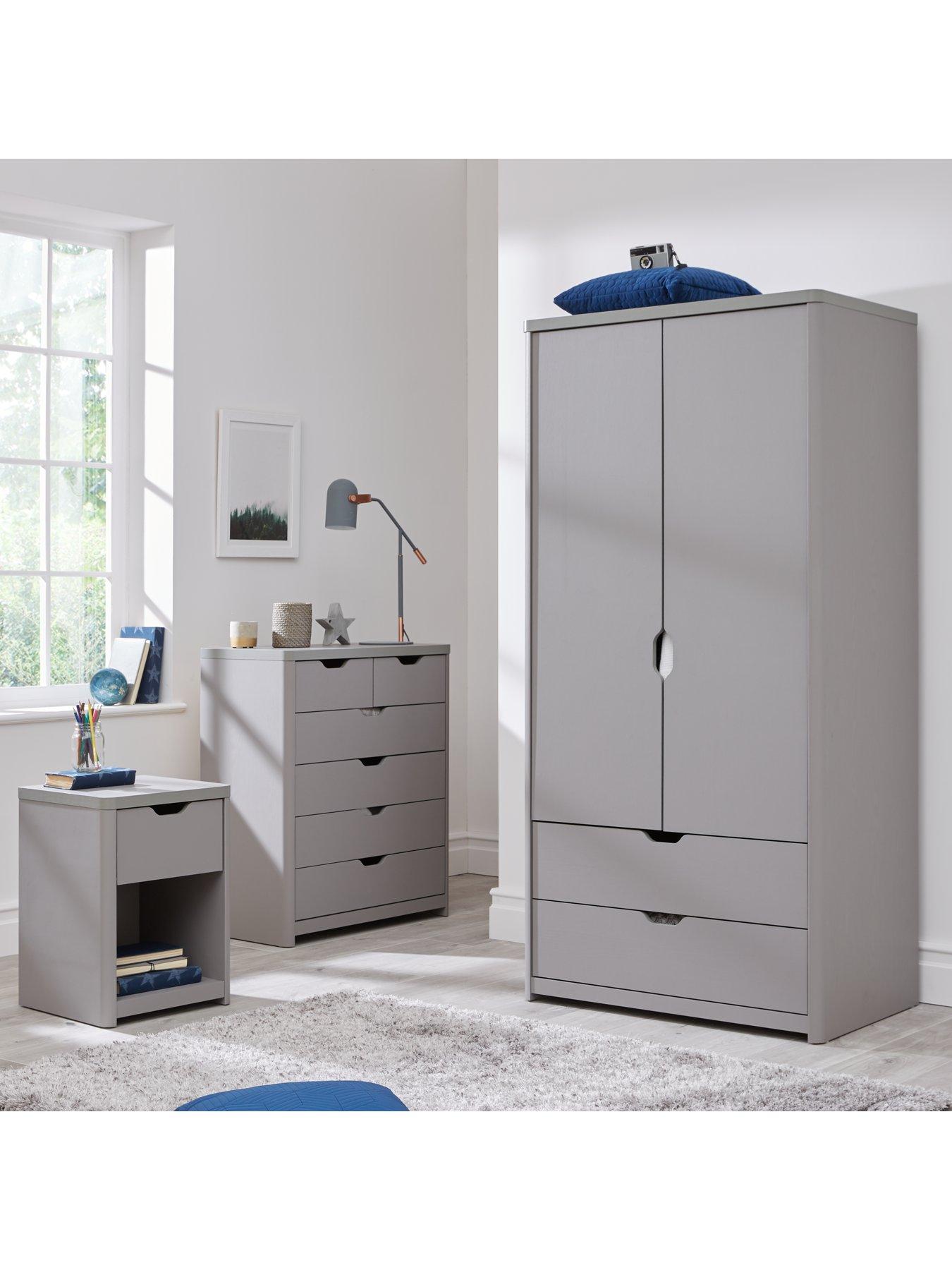 Image 6 of 6 of The Very Collection Aspen 2 Door, 2 Drawer Wardrobe - Grey Oak Effect