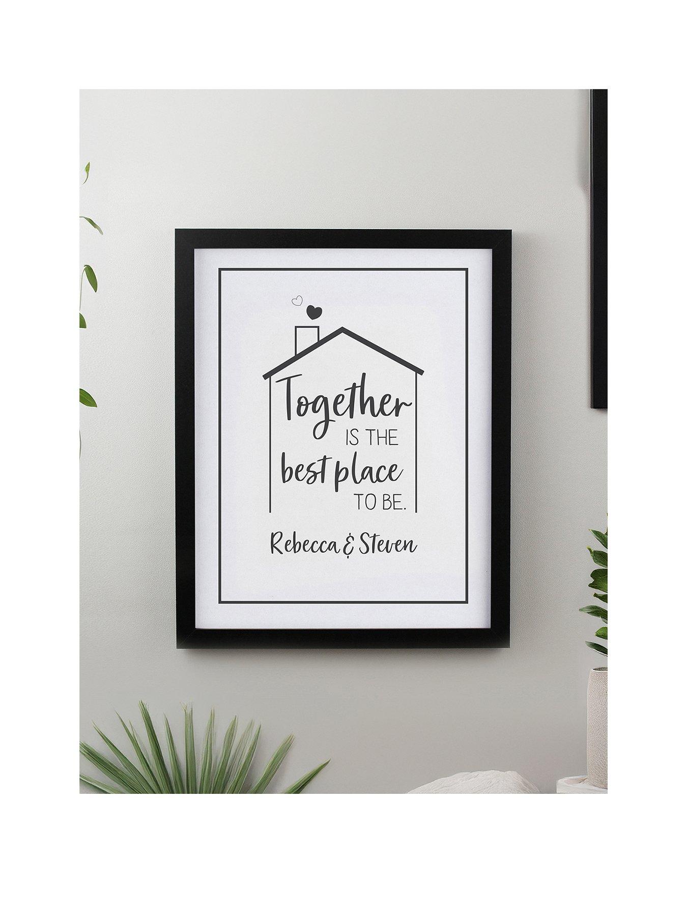 The Personalised Memento Company Personalised Best Place To Be Framed Print