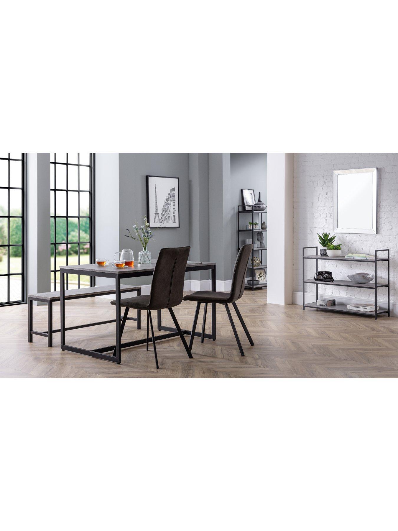 julian-bowen-staten-120-cm-dining-table-bench-2-monroe-chairs