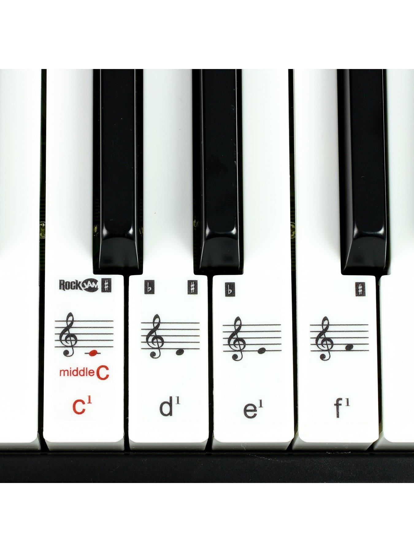 Image 6 of 7 of RockJam RJ549 RockJam 49-Key Portable Keyboard Piano with Sheet Music Stand &amp; Keynote Stickers