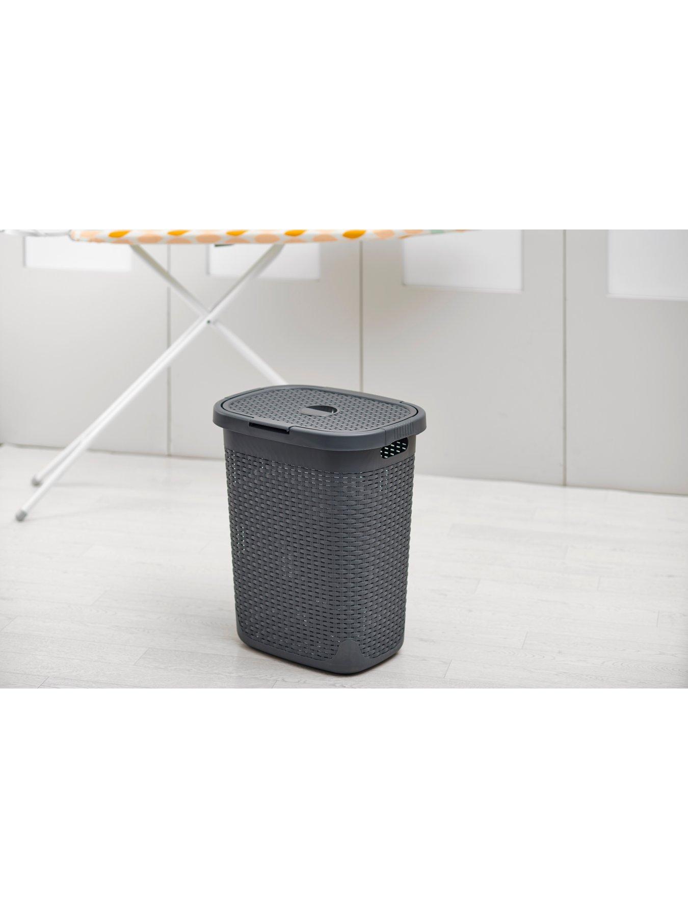 Image 2 of 3 of Addis 50-Litre Faux Rattan Utility Hamper