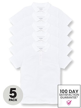 everyday-boys-5-pack-polo-school-tops-white