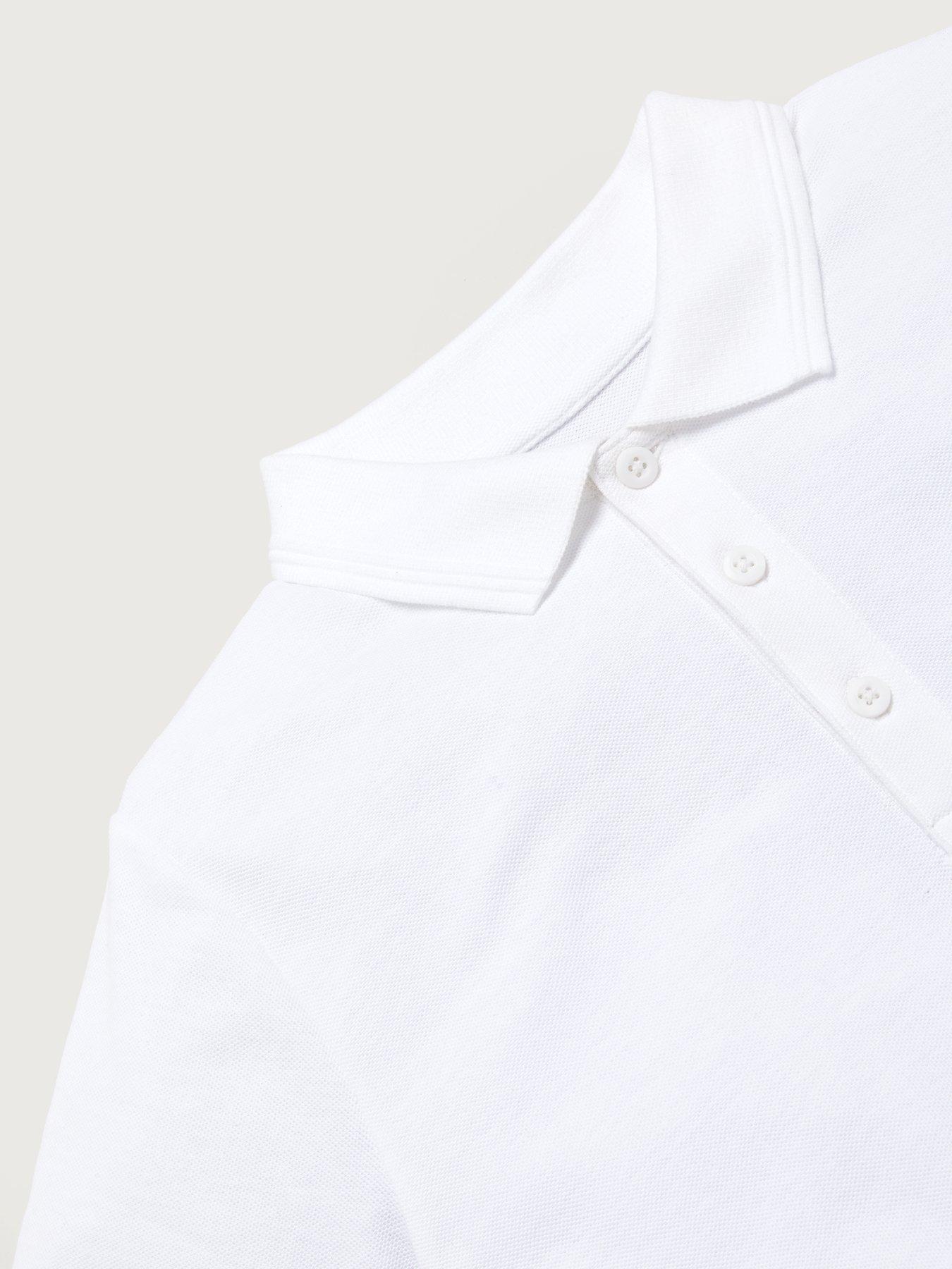 Image 5 of 7 of Everyday Boys 5 Pack Polo School Tops - White