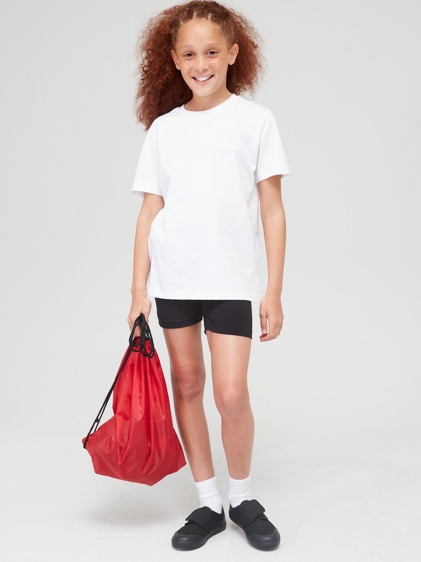 Image 1 of 6 of Everyday Girls 2 Pack School Cycling Shorts - Black
