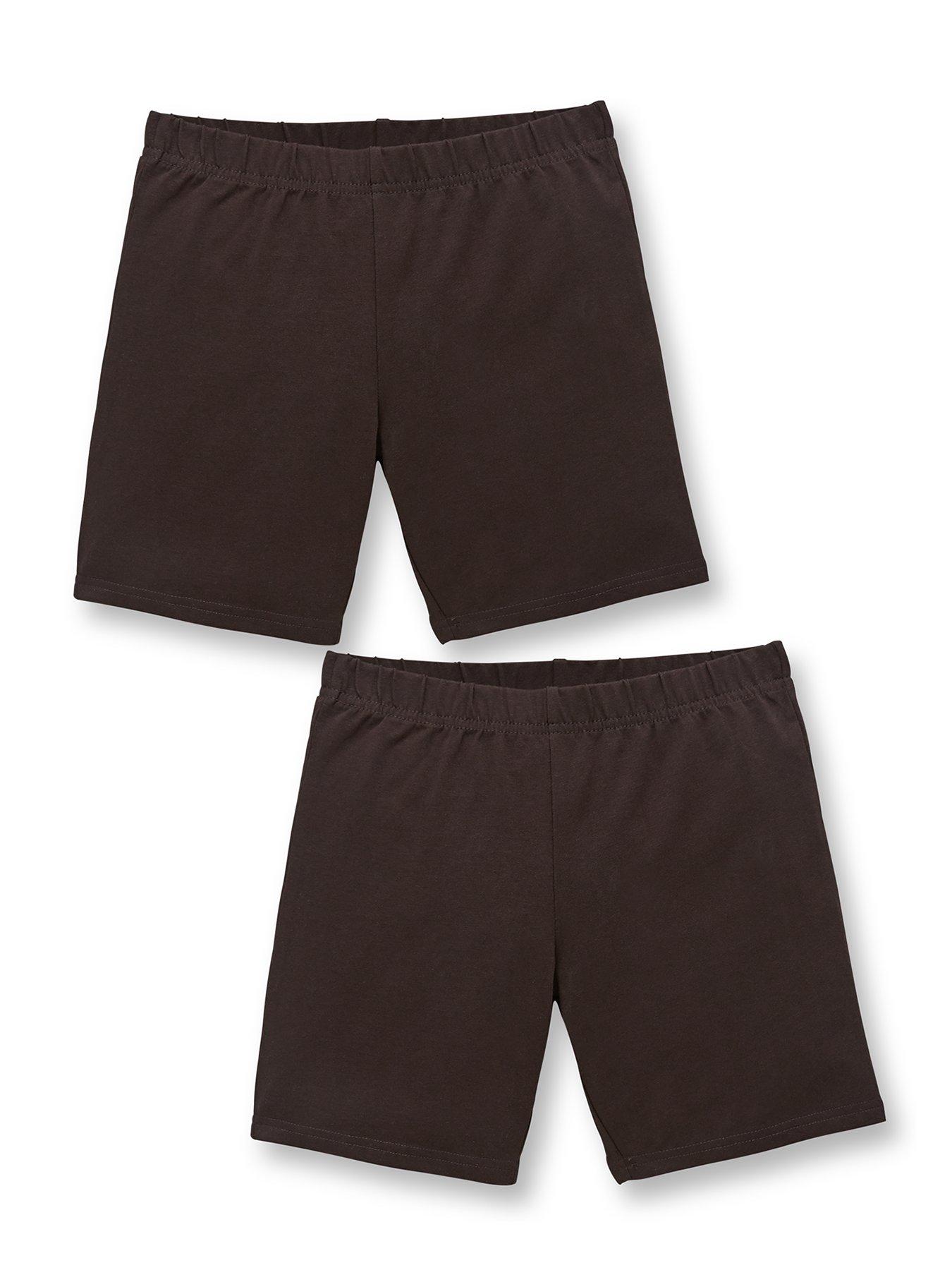 Image 2 of 6 of Everyday Girls 2 Pack School Cycling Shorts - Black