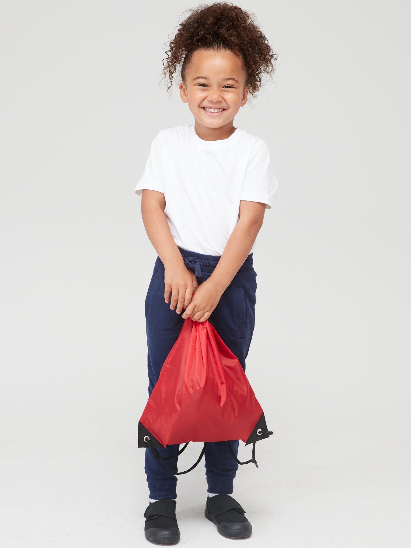 The Very Collection Unisex 3 Pack School Sports T-shirts - White