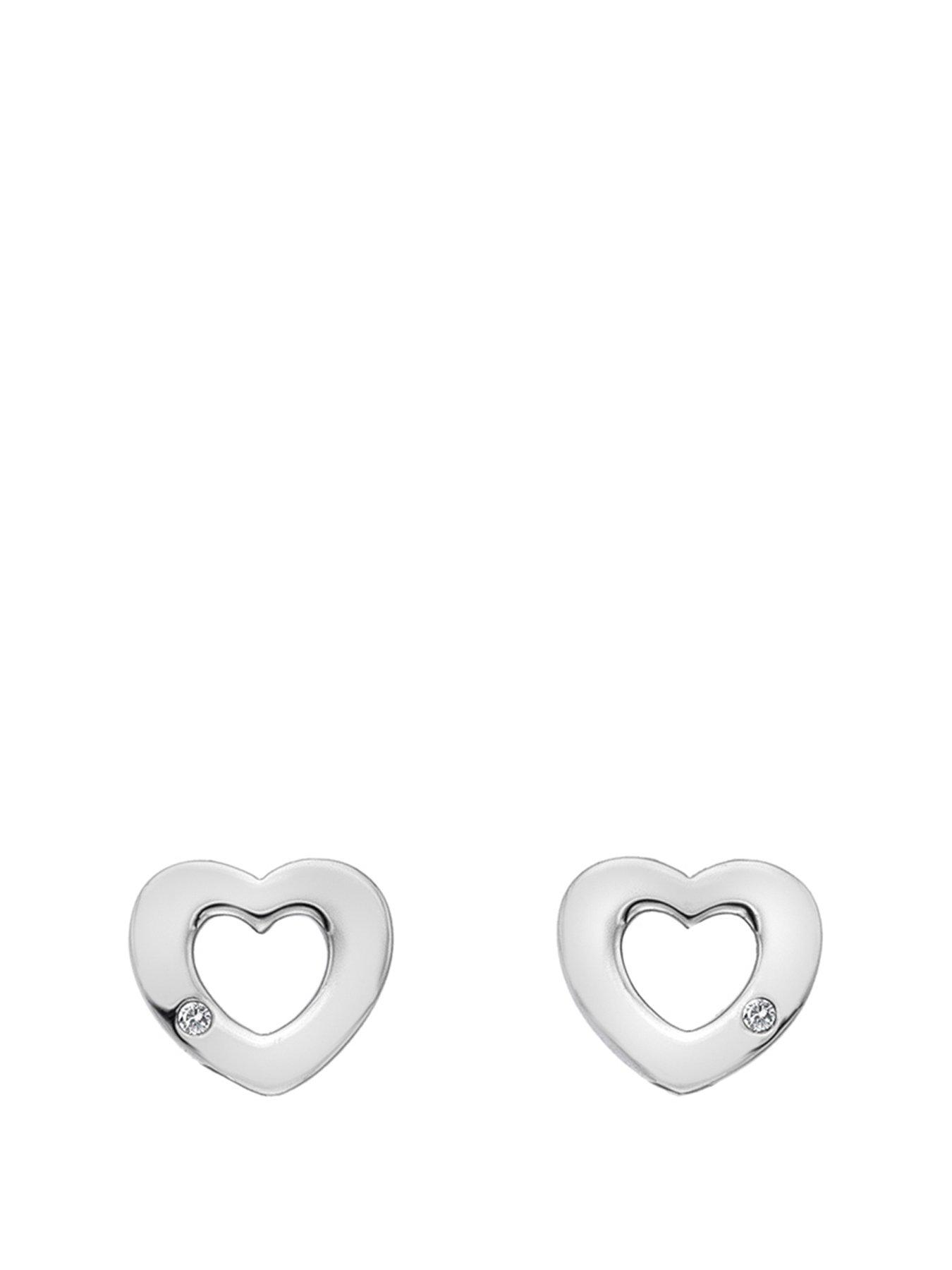 Hot Diamonds Diamond Amulets Heart Earrings