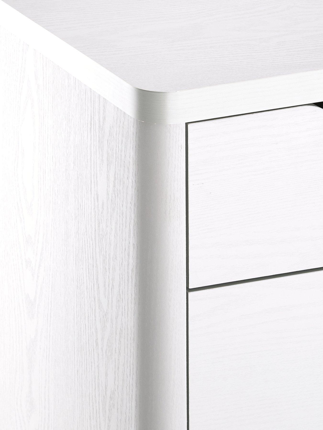 very-home-aspen-slim-4-drawer-chest-white-oak-effectoutfit