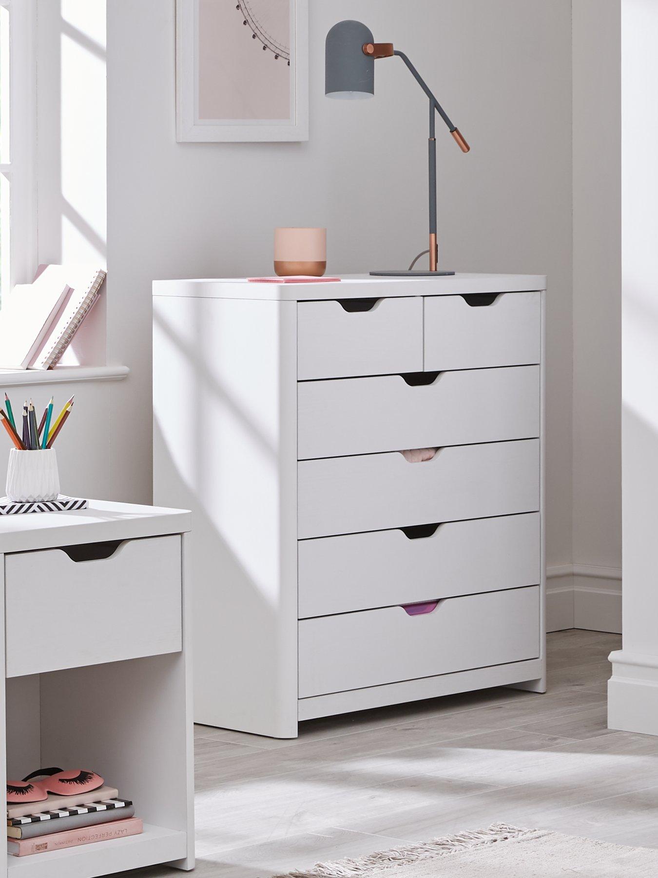 Image 1 of 6 of Very Home Aspen 4 + 2 Drawer Chest - White Oak Effect
