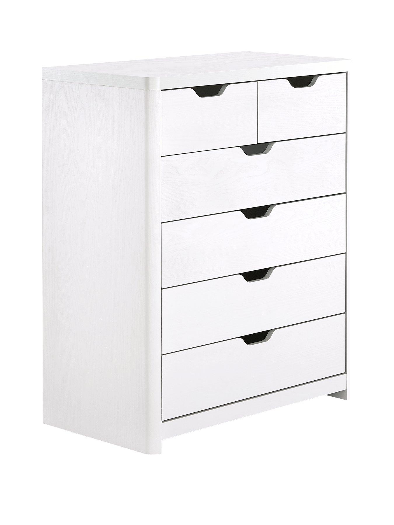 Image 3 of 6 of Very Home Aspen 4 + 2 Drawer Chest - White Oak Effect