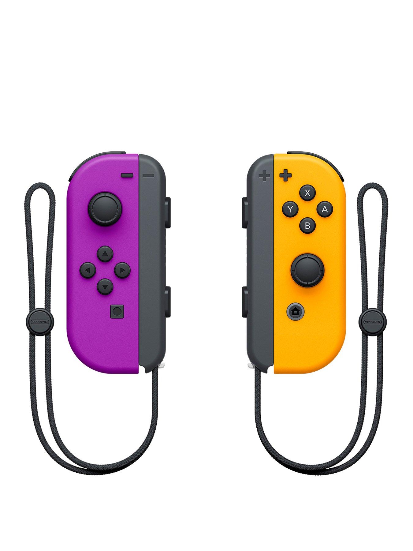 Image 2 of 2 of Nintendo Switch Joy-Con Controller&nbsp;Twin Pack, Wireless,&nbsp;Rechargeable&nbsp;- Neon Purple / Neon Orange